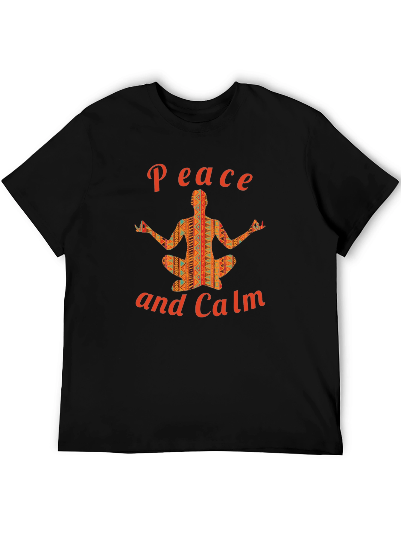Peace and Calm Graphic T-Shirt Yoga Design