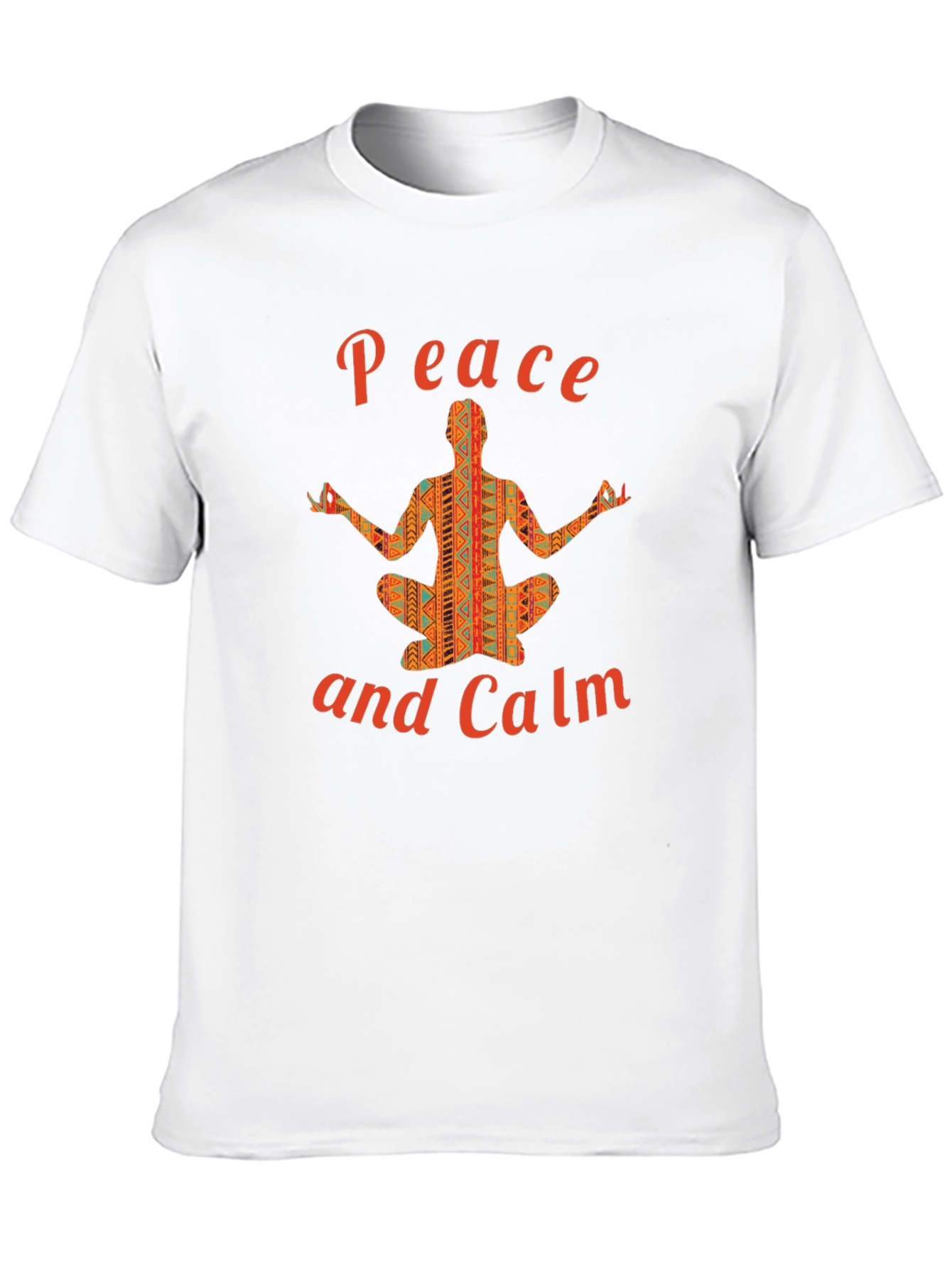 Peace and Calm Graphic T-Shirt Yoga Design