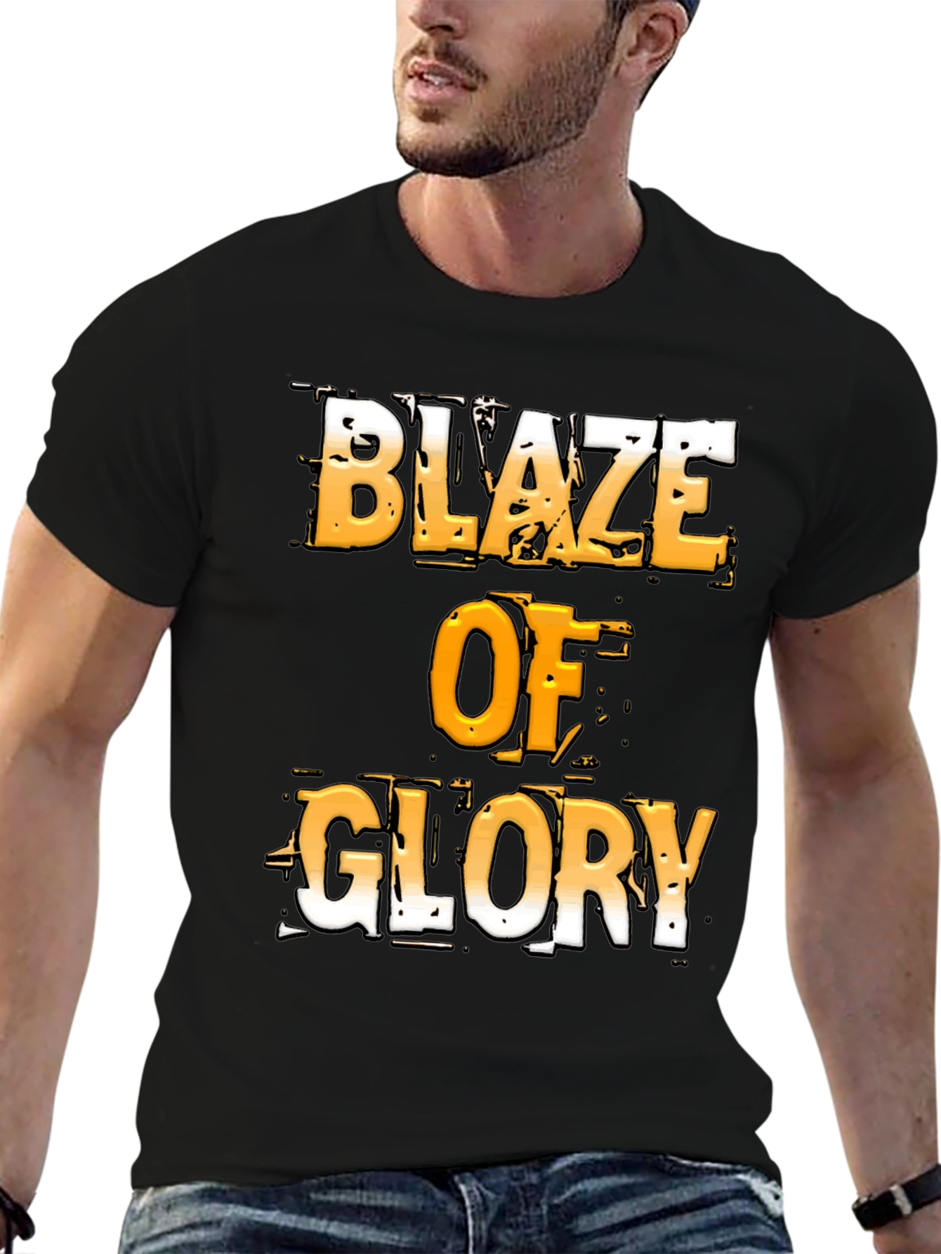 Blaze of Glory Graphic T-Shirt - Bold Design