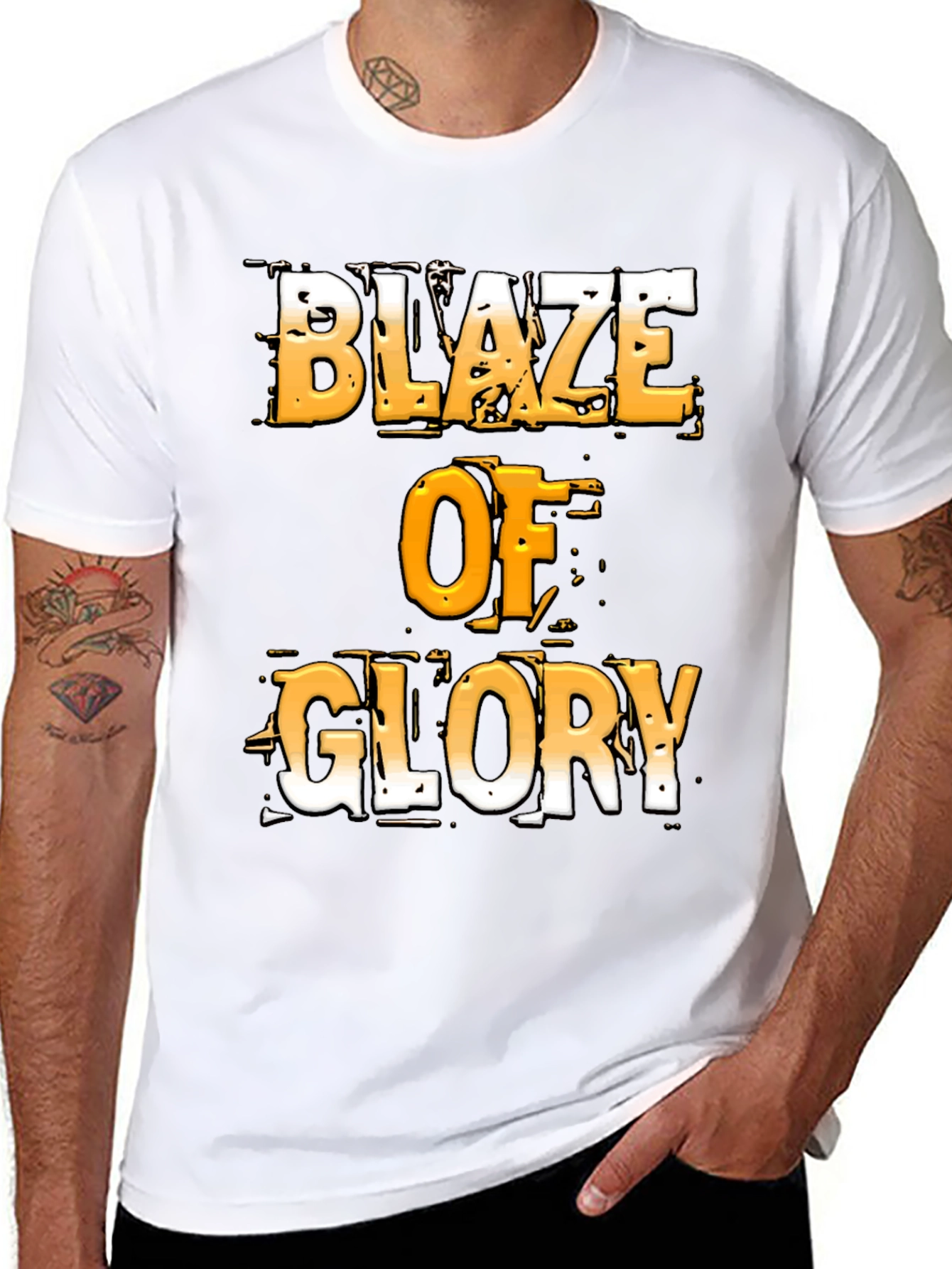 Blaze of Glory Graphic T-Shirt - Bold Design