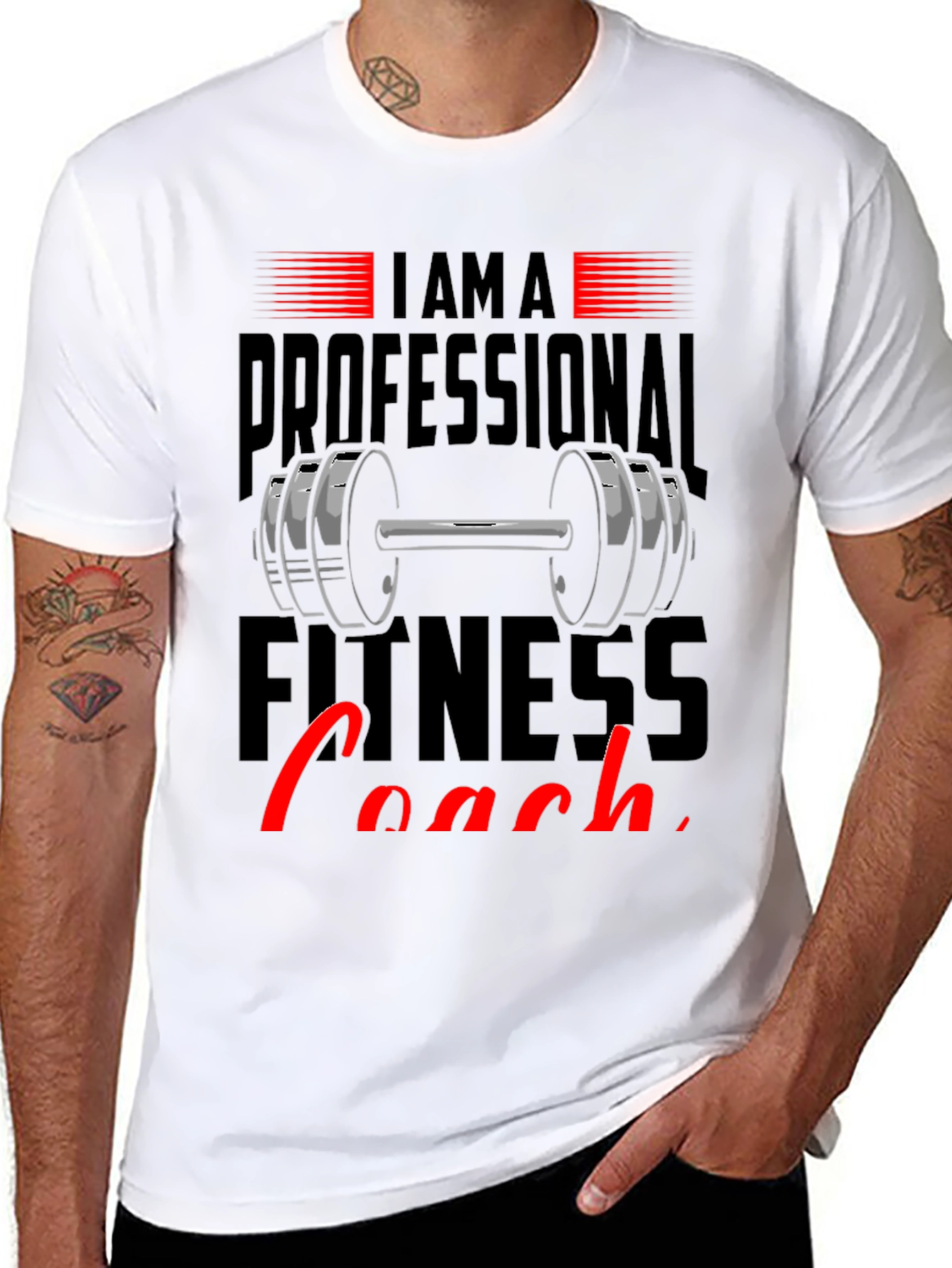 Professional Fitness Coach Graphic T-Shirt