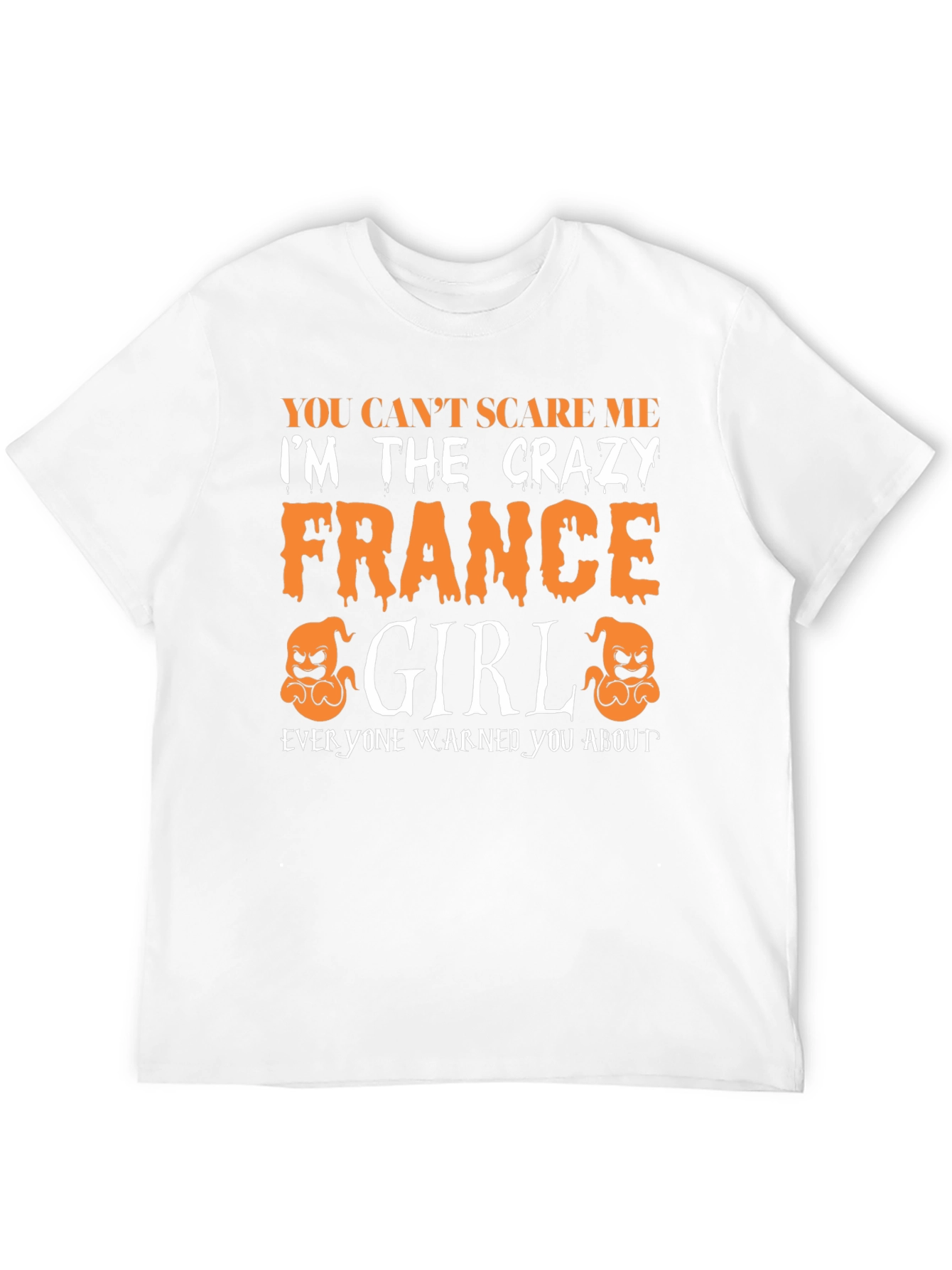 Crazy France Girl Halloween T-Shirt