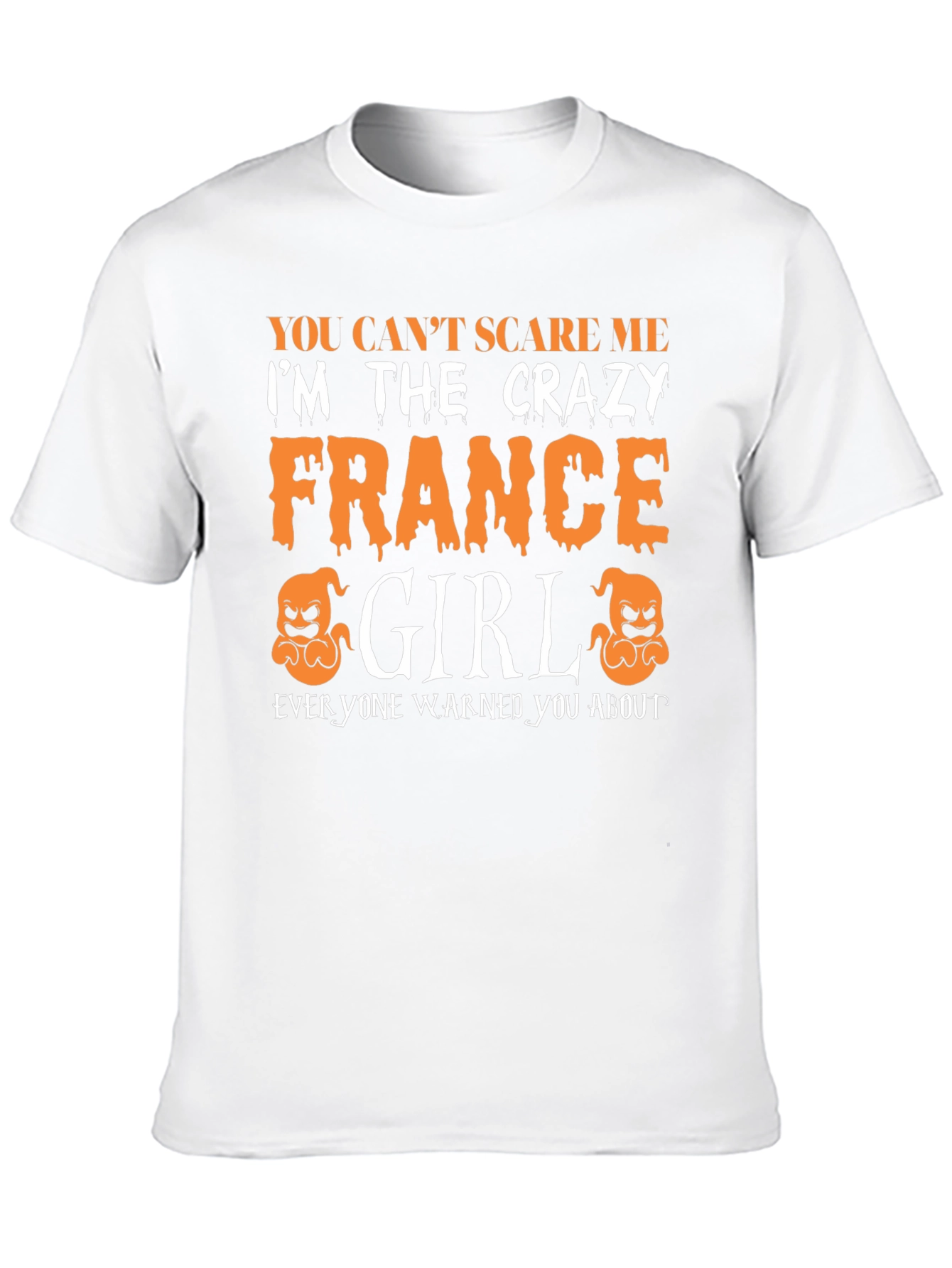 Crazy France Girl Halloween T-Shirt