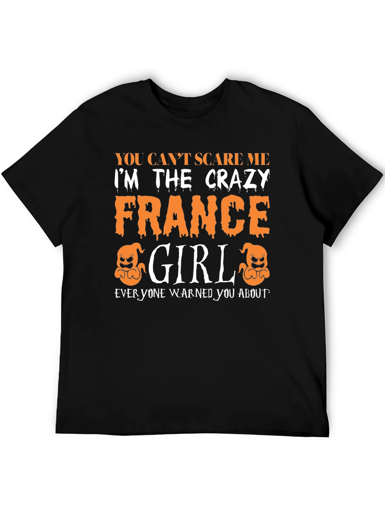 Crazy France Girl Halloween T-Shirt
