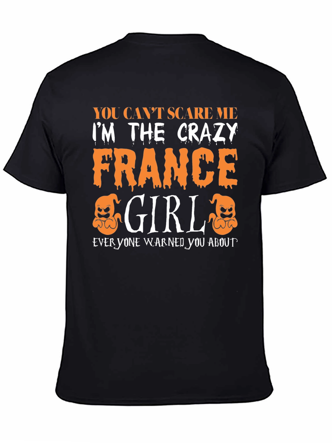 Crazy France Girl Halloween T-Shirt