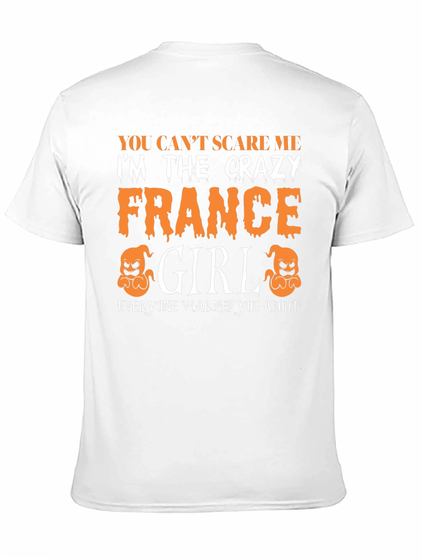 Crazy France Girl Halloween T-Shirt