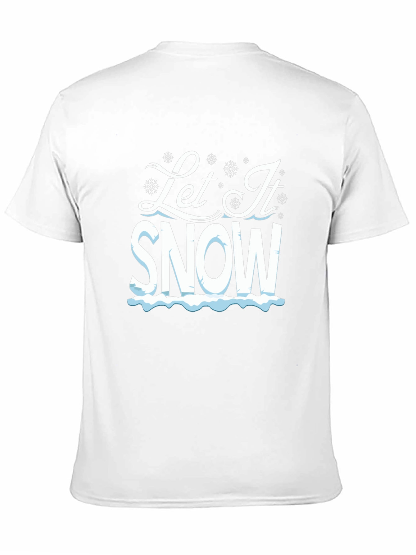 Let It Snow Graphic Tee - Black Cotton
