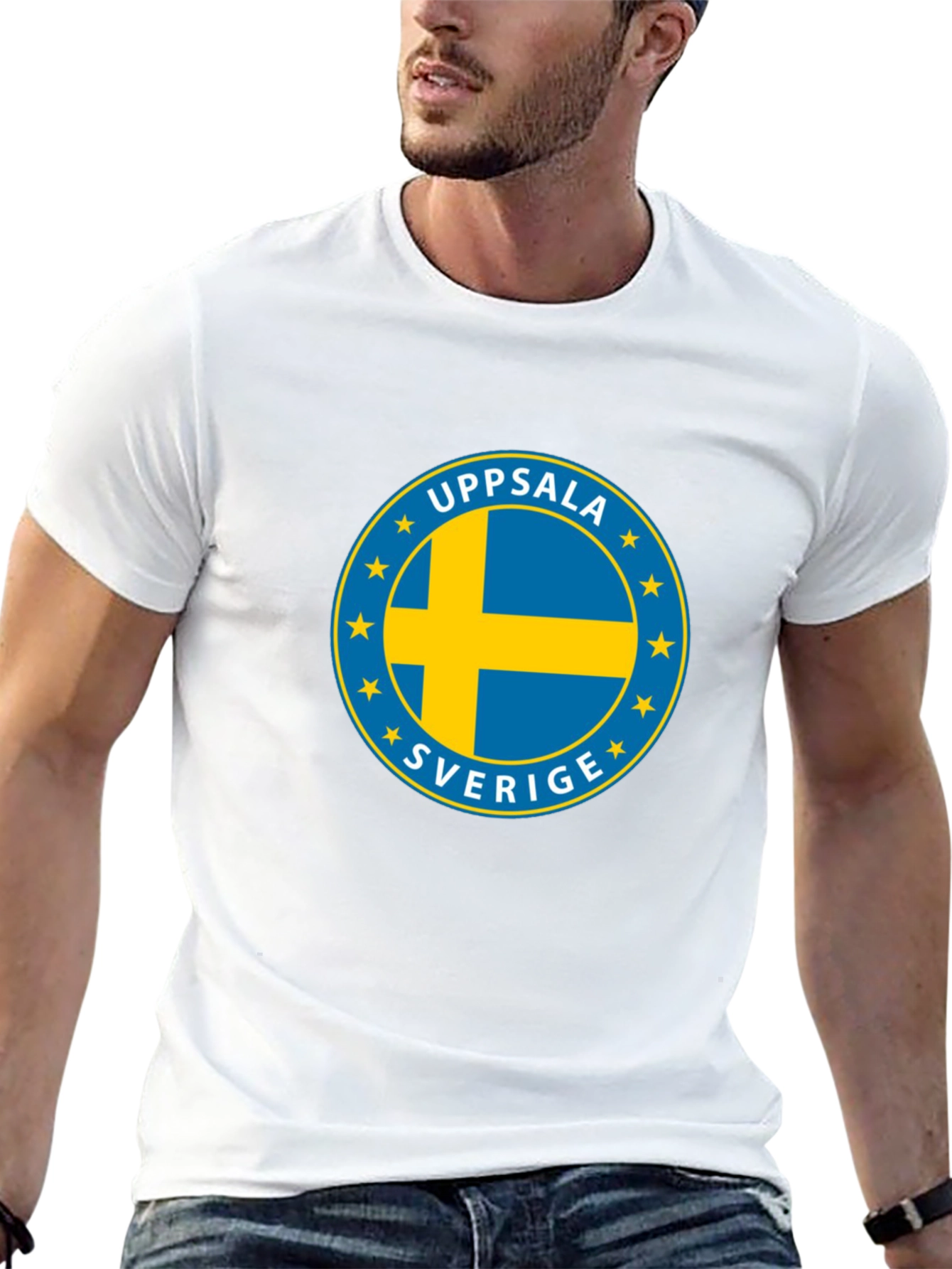 Uppsala Sverige Sweden Flag T-Shirt