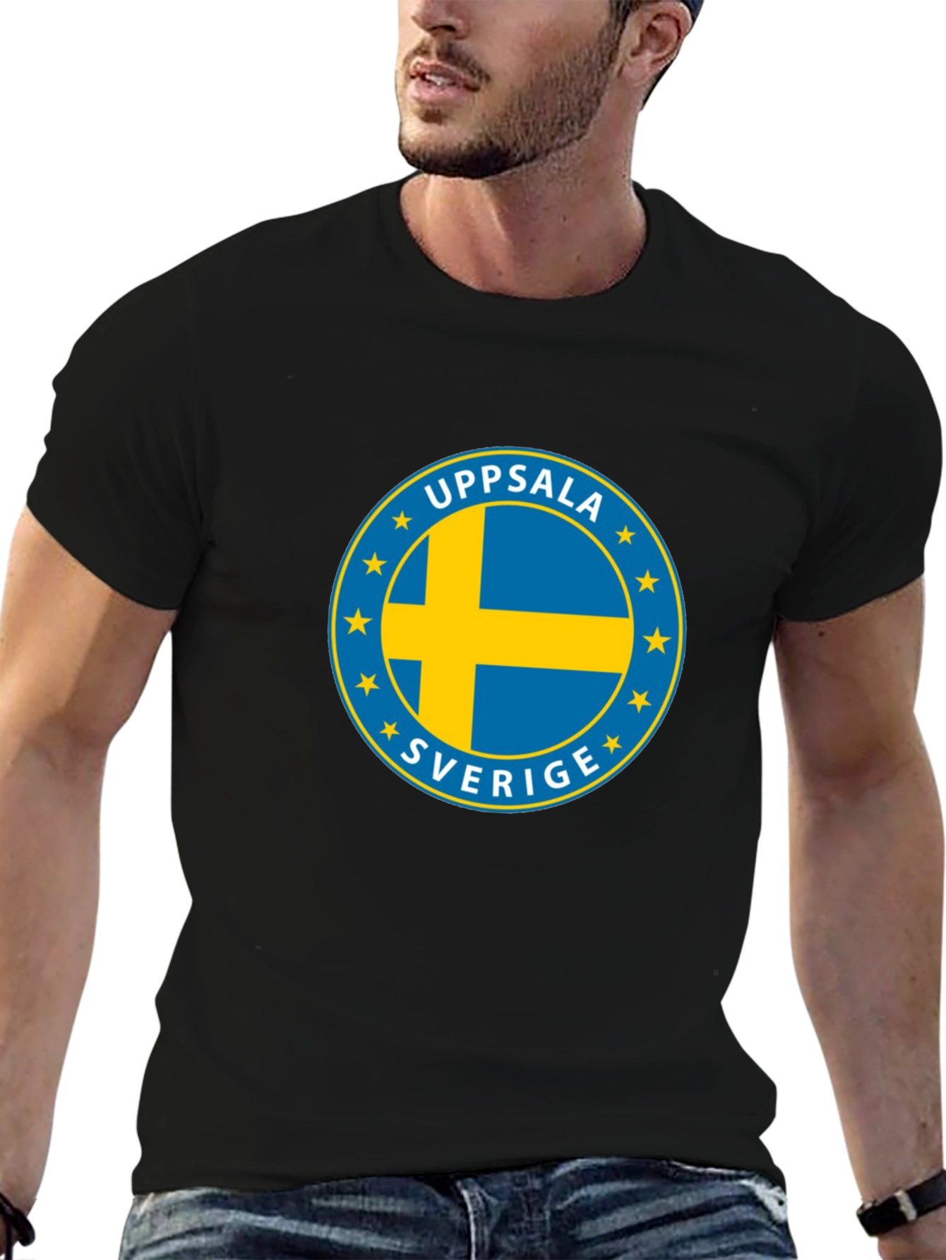 Uppsala Sverige Sweden Flag T-Shirt