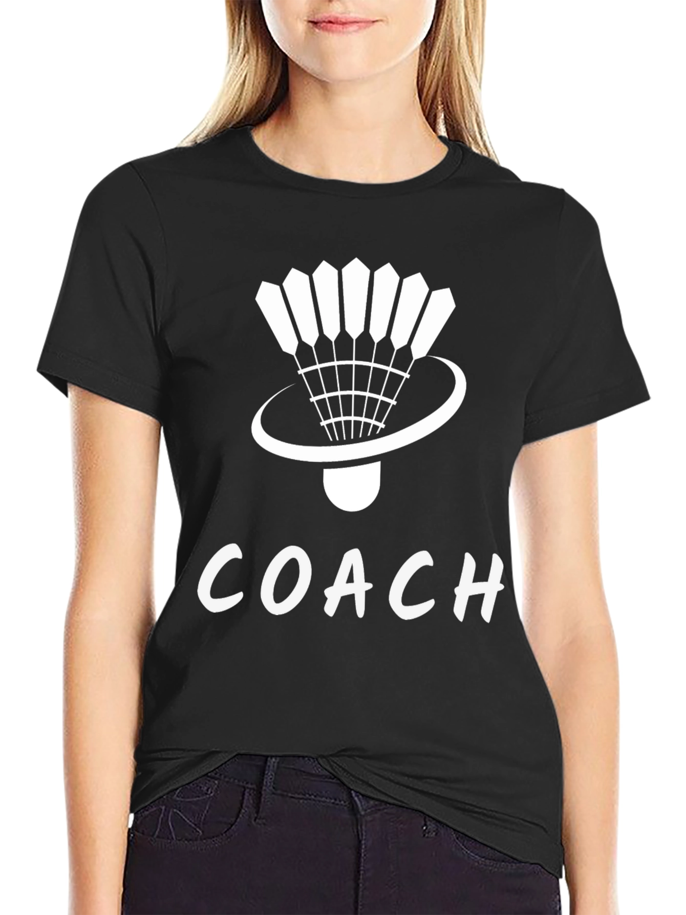 Badminton Coach T-Shirt - Sportswear Tee