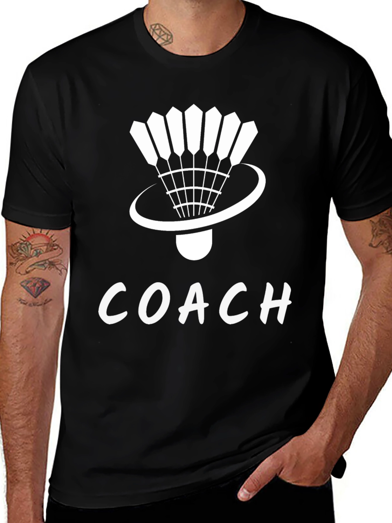 Badminton Coach T-Shirt - Sportswear Tee