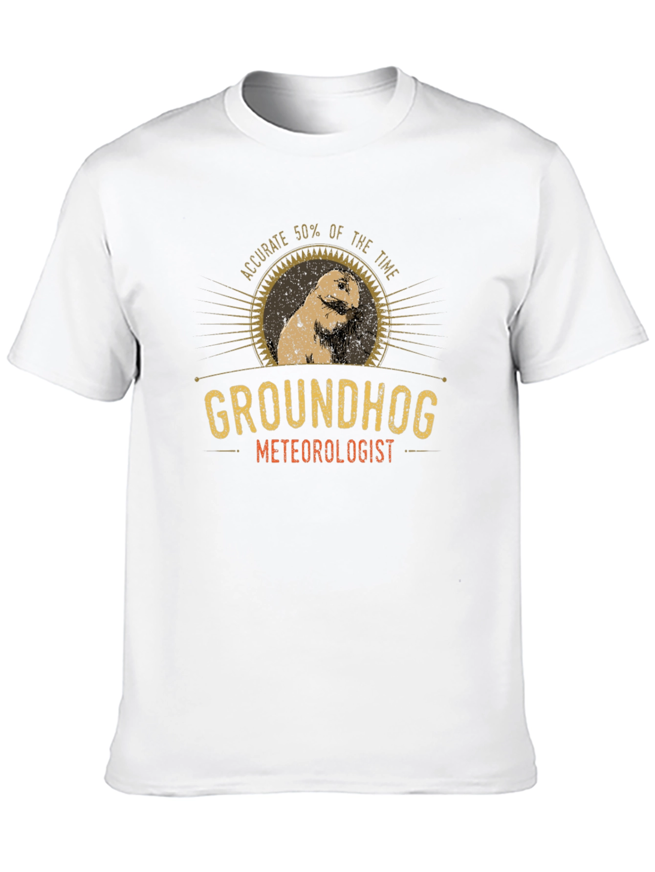 Groundhog Meteorologist Graphic T-Shirt
