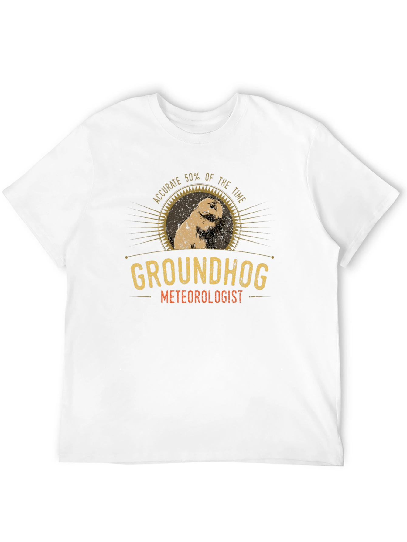 Groundhog Meteorologist Graphic T-Shirt