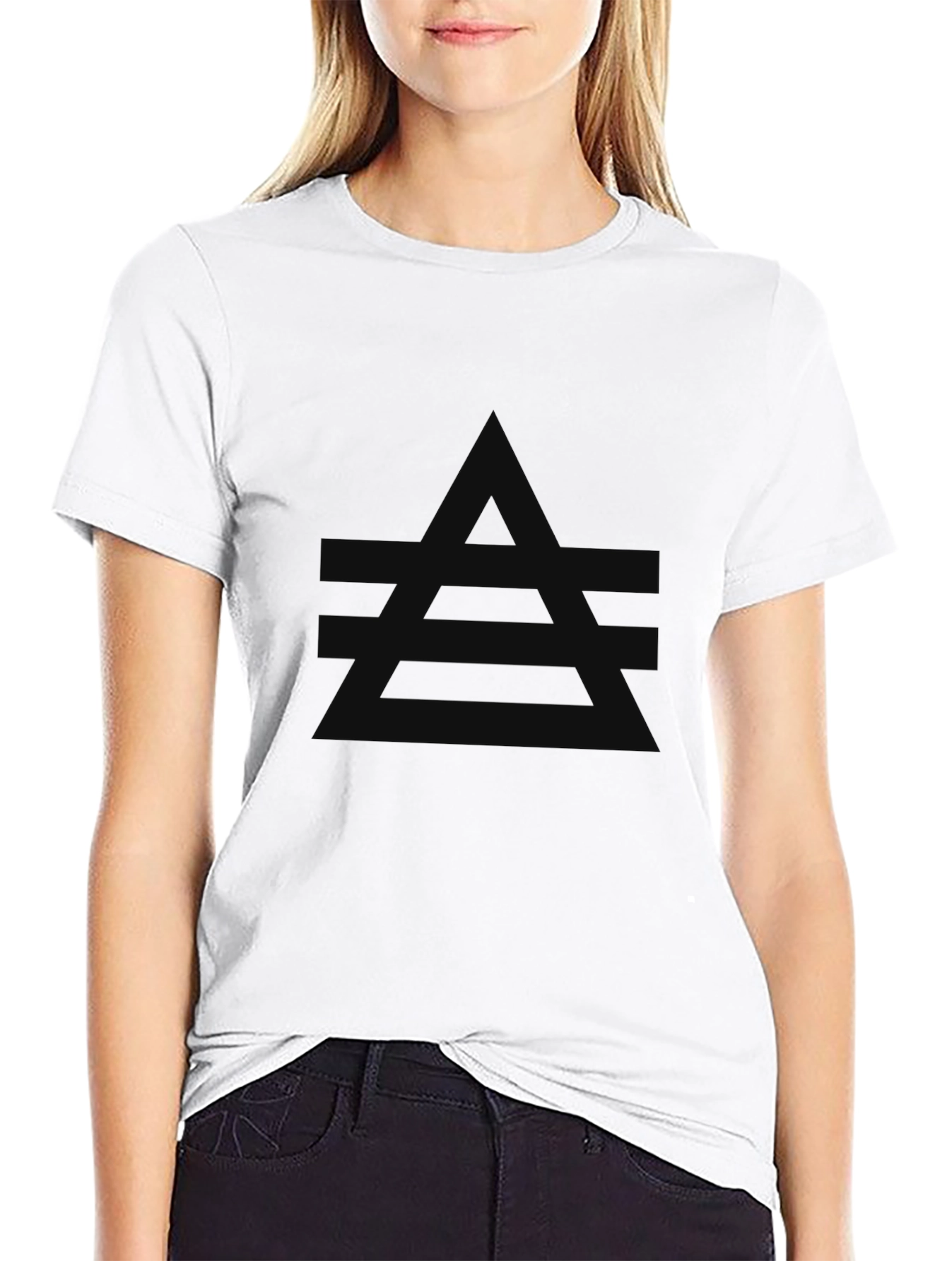 Mens Black Graphic T-Shirt: Modern Minimalist Design