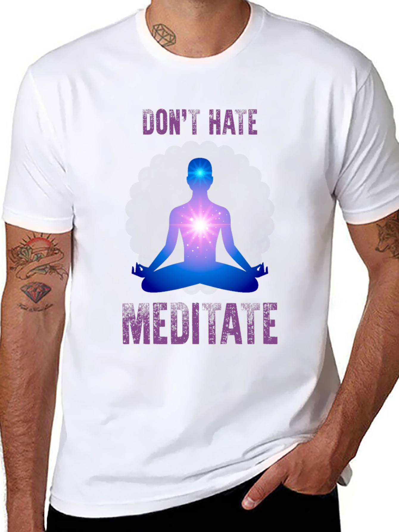 Dont Hate Meditate Graphic Tee