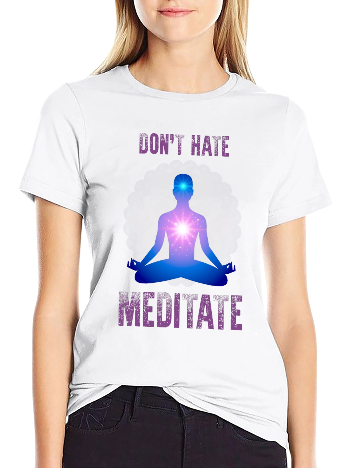 Dont Hate Meditate Graphic Tee