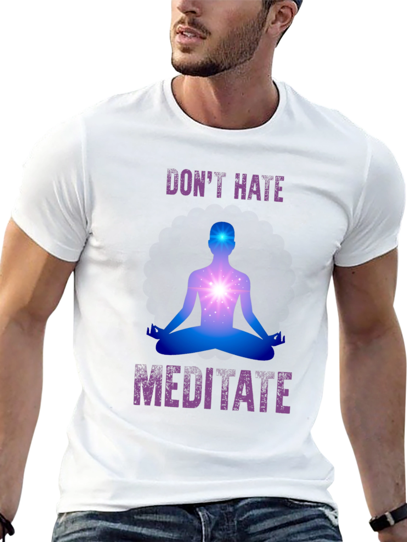 Dont Hate Meditate Graphic Tee