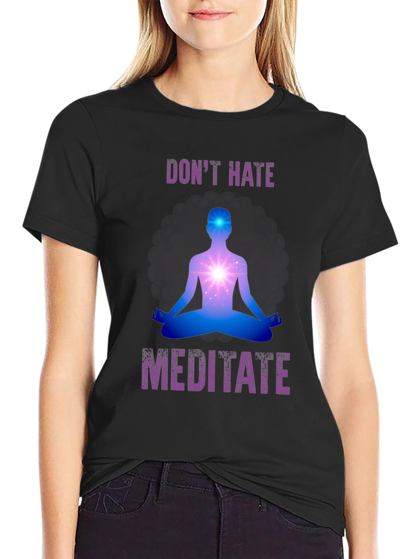 Dont Hate Meditate Graphic Tee