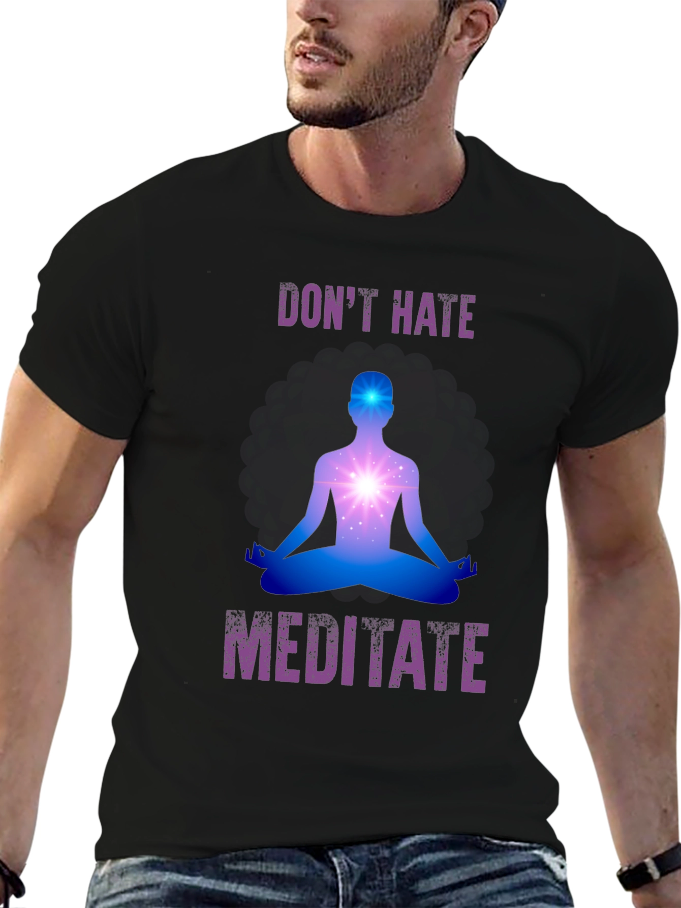 Dont Hate Meditate Graphic Tee
