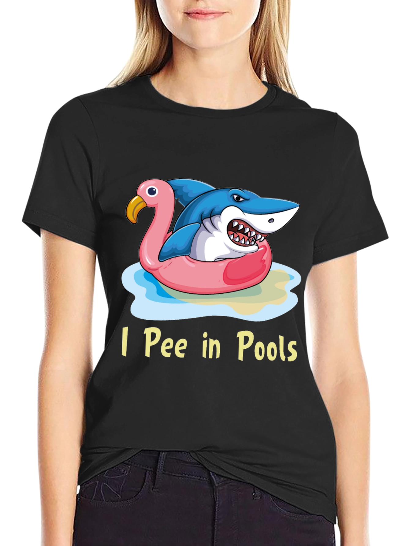 I Pee in Pools Shark T-Shirt