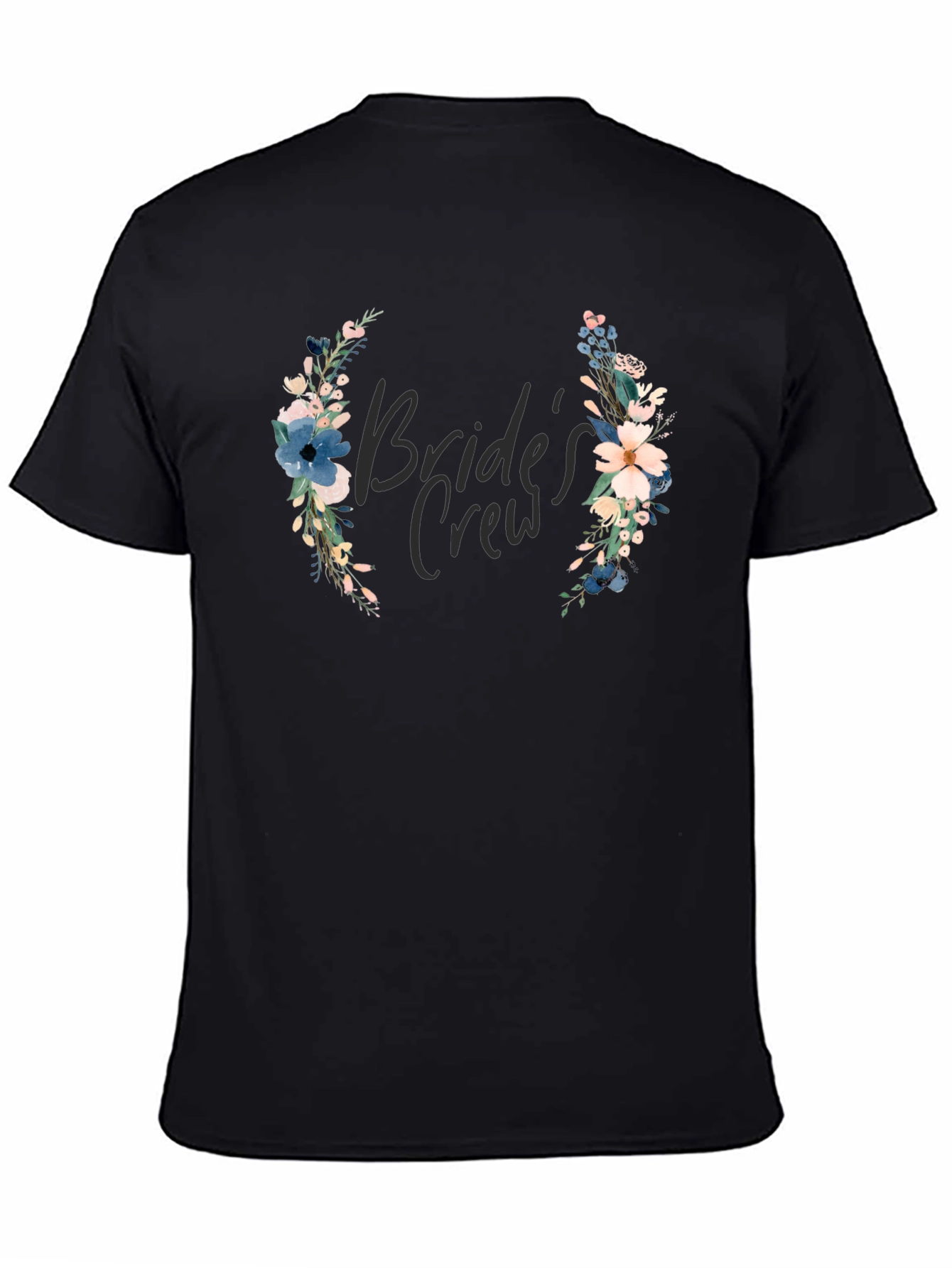 Brides Crew Floral T-Shirt - Wedding Party Apparel
