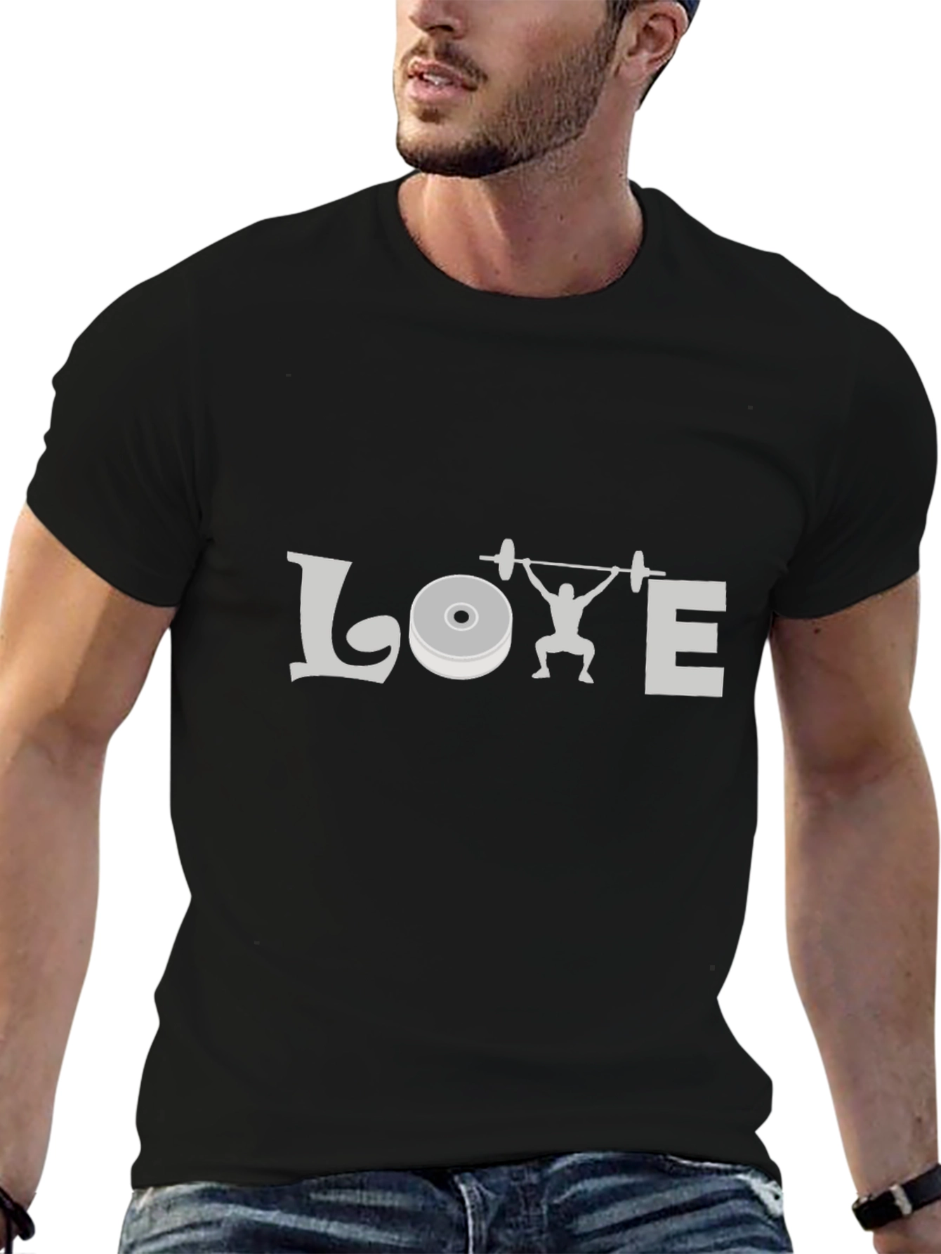Love Weightlifting Black T-Shirt