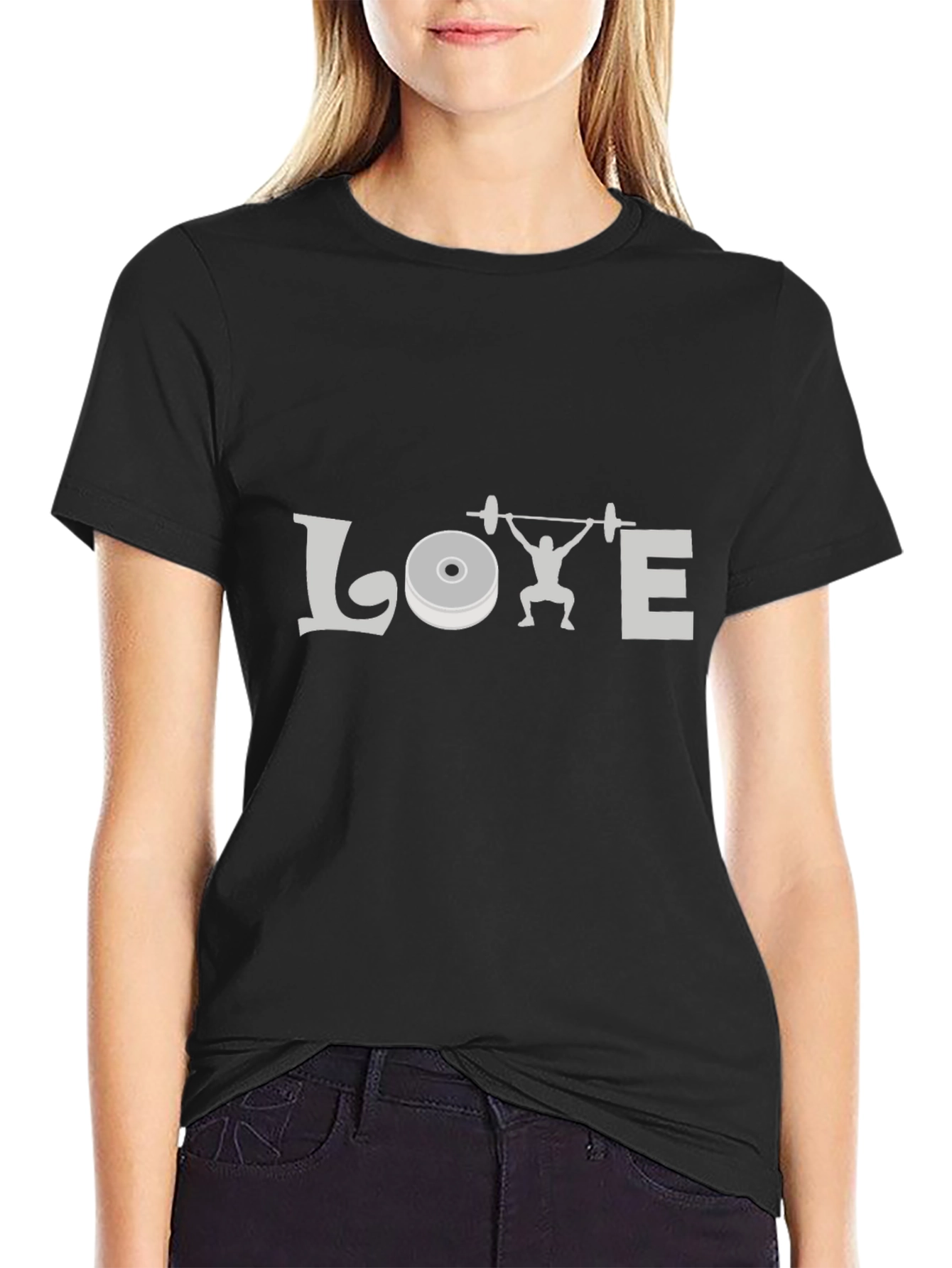 Love Weightlifting Black T-Shirt