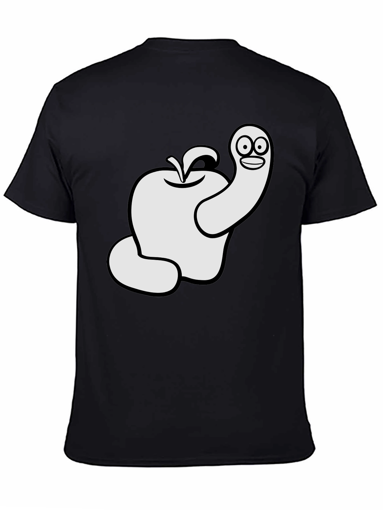Worm Apple Graphic T-Shirt