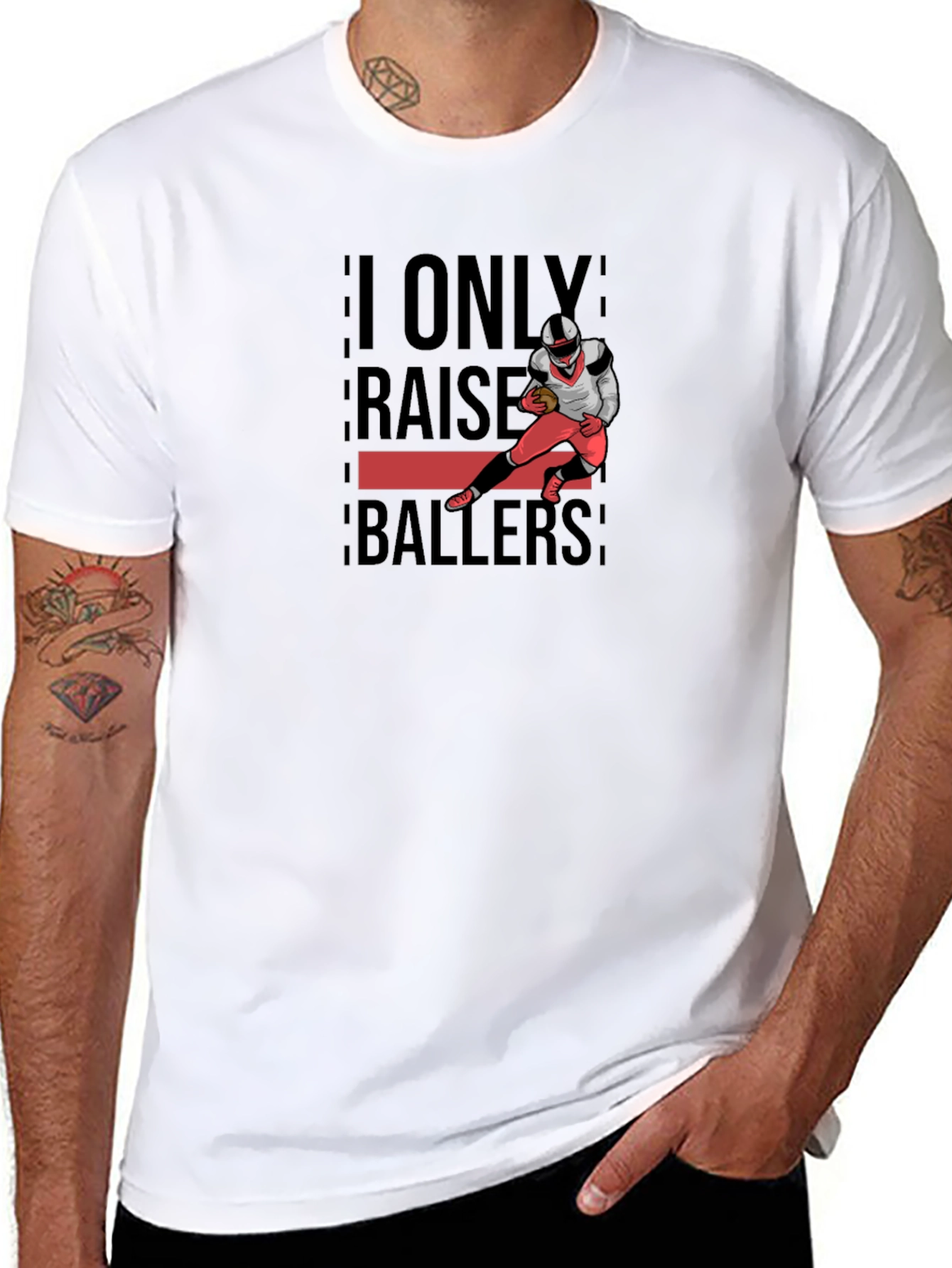 I Only Raise Ballers Graphic T-Shirt