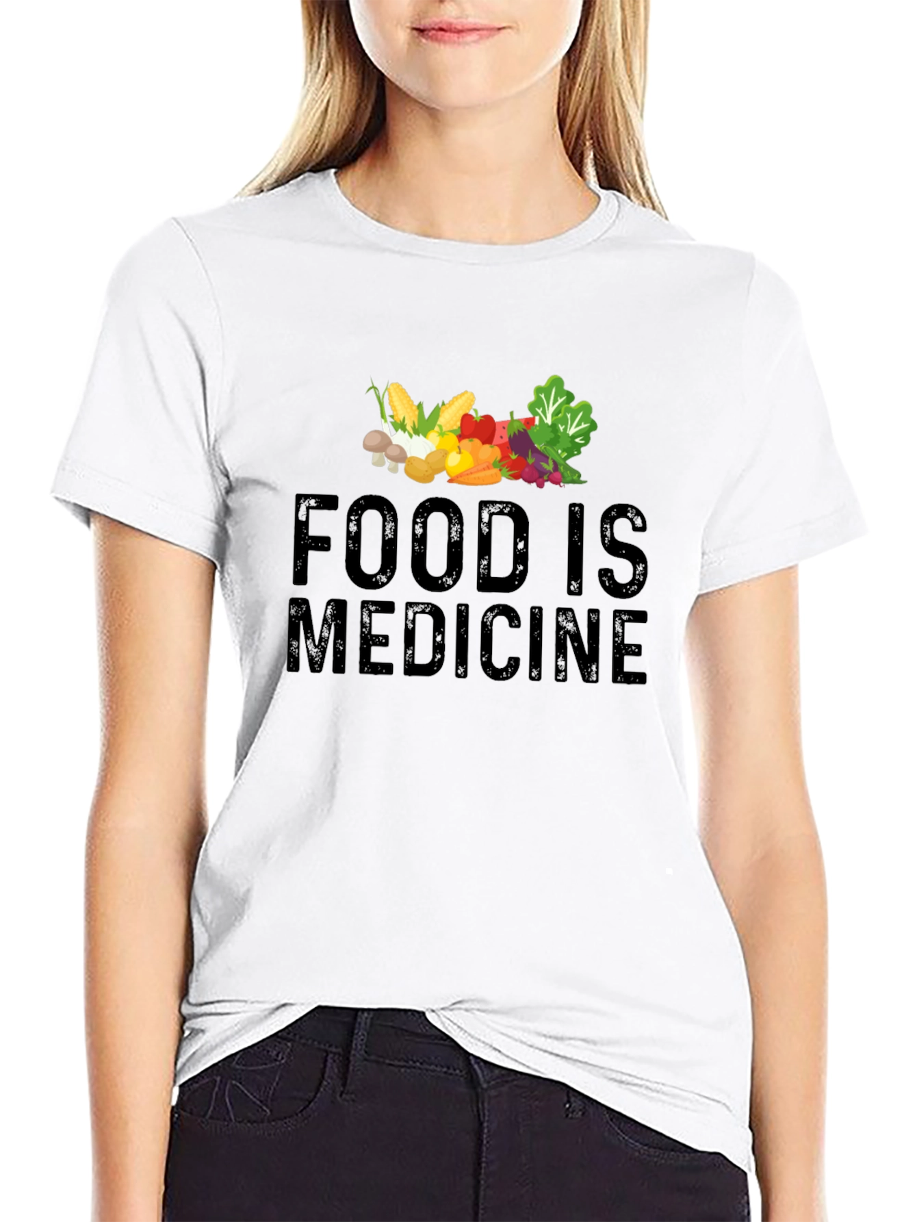 Food is Medicine T-Shirt - Healthy Lifestyle Tee