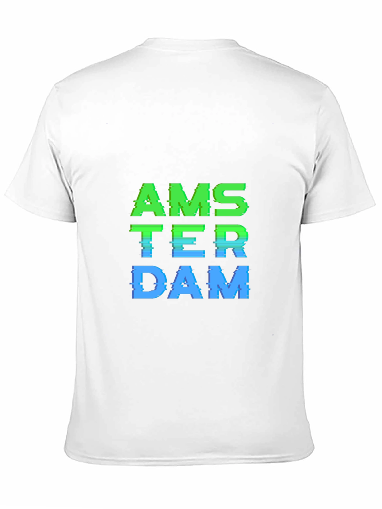 Amsterdam Glitch Graphic Tee - Stylish Casual Wear