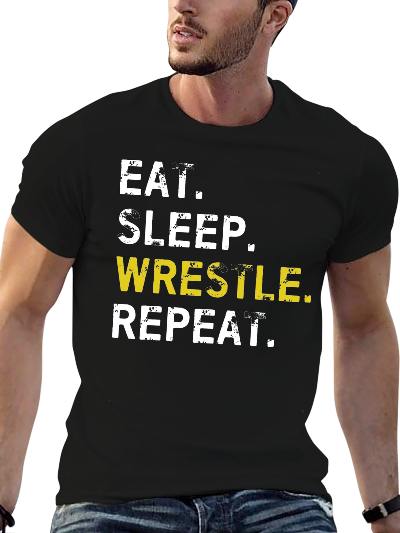Eat Sleep Wrestle Repeat T-Shirt