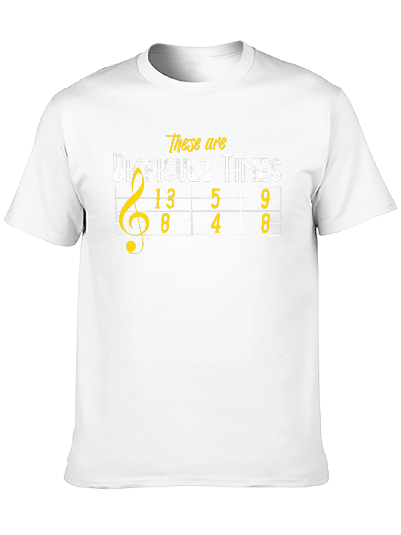 Difficult Times Music Pun Graphic T-Shirt