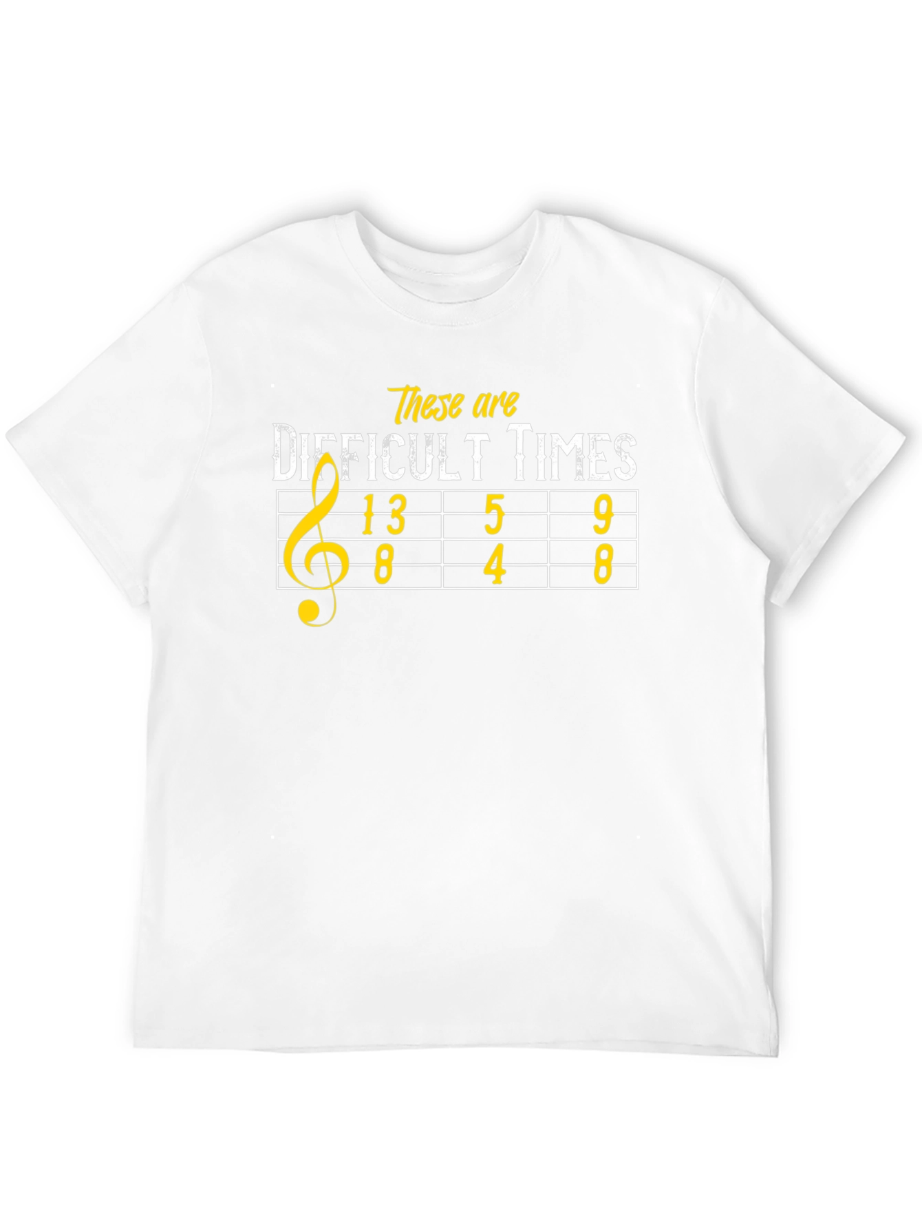 Difficult Times Music Pun Graphic T-Shirt