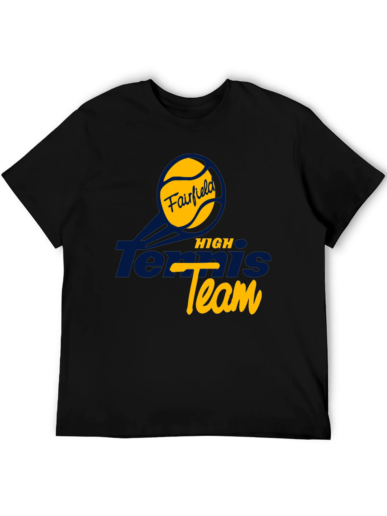 Fairfield Tennis High Team T-Shirt - Black