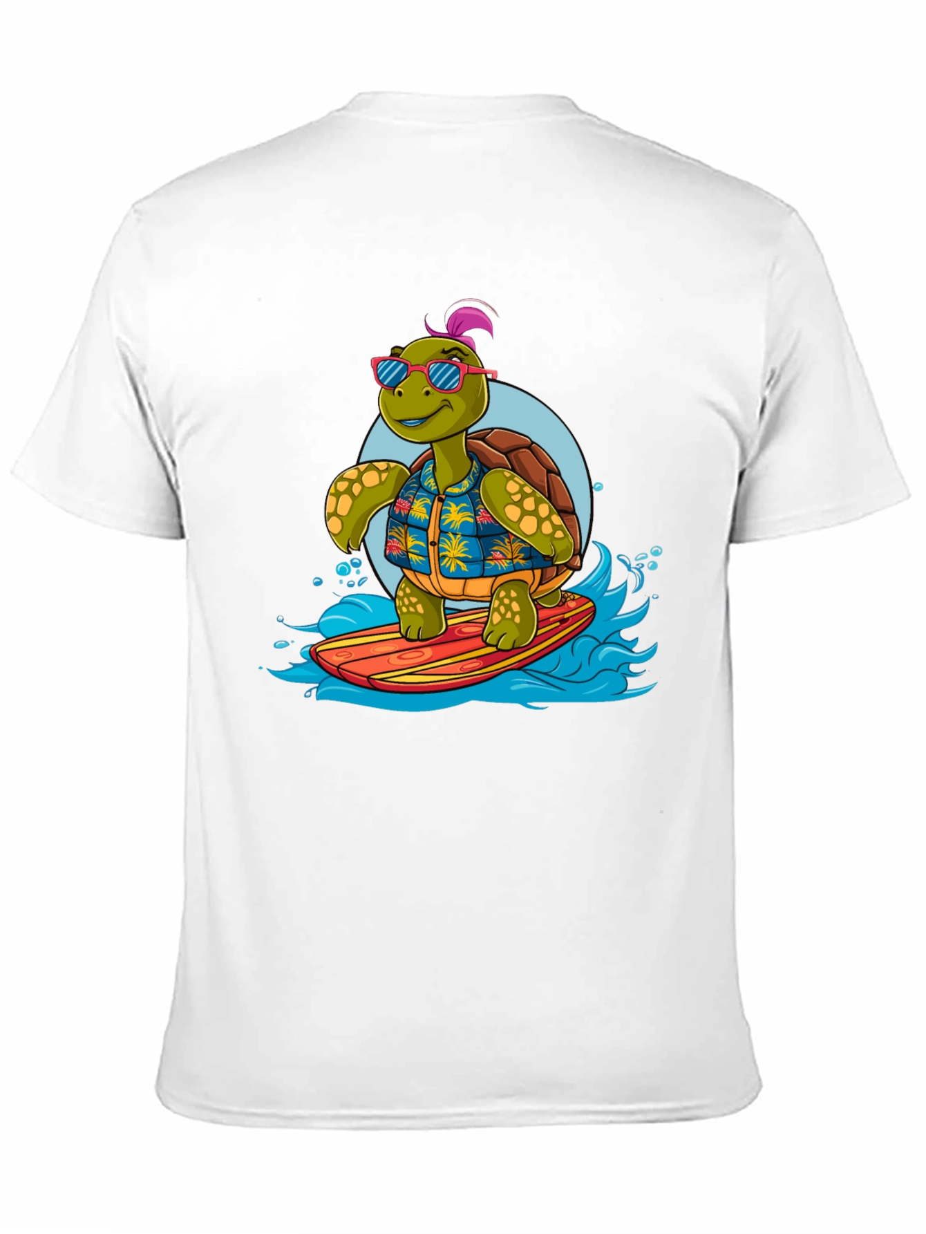 Surfing Turtle Graphic T-Shirt