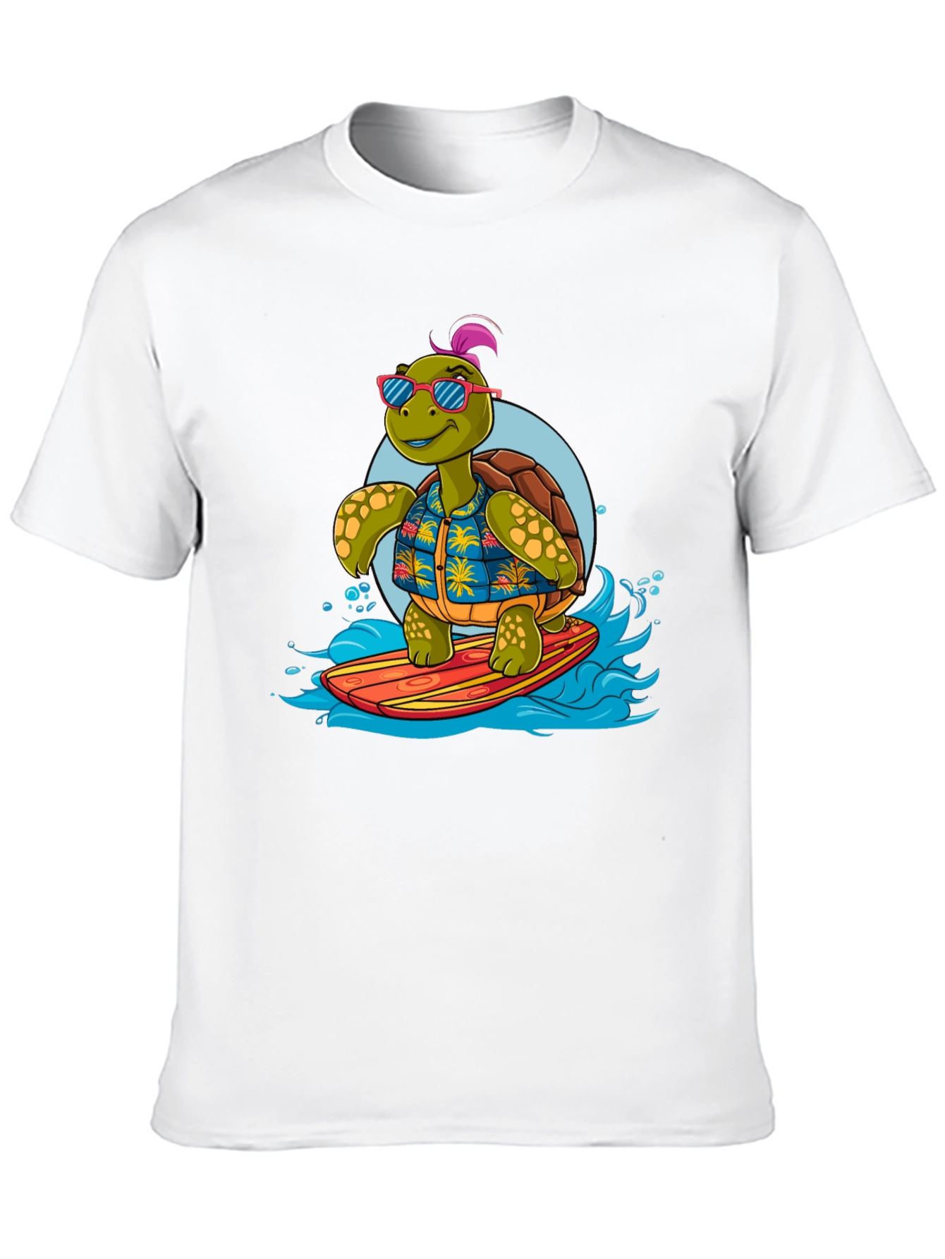 Surfing Turtle Graphic T-Shirt