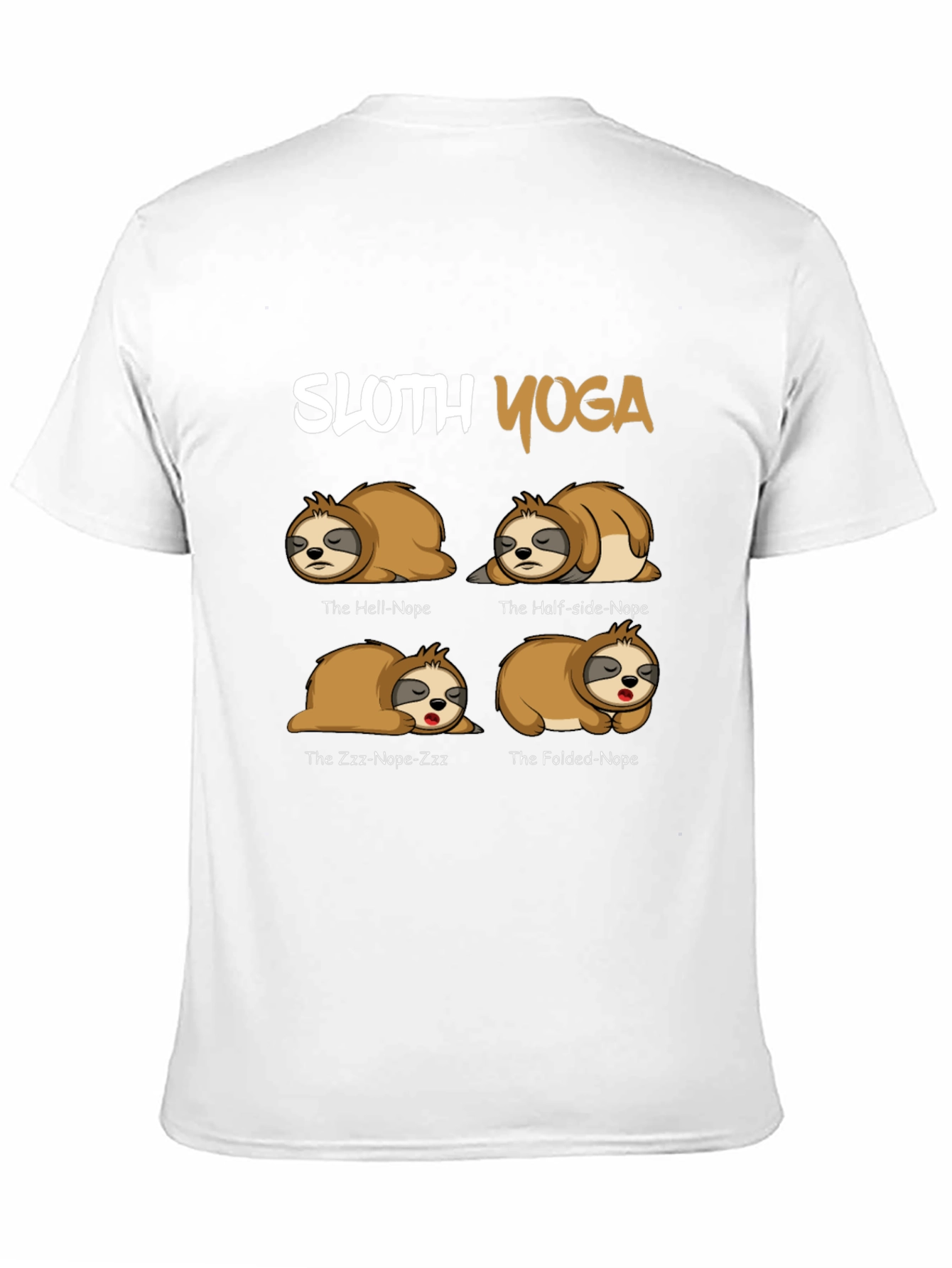 Sloth Yoga T-Shirt - Funny Novelty Tee