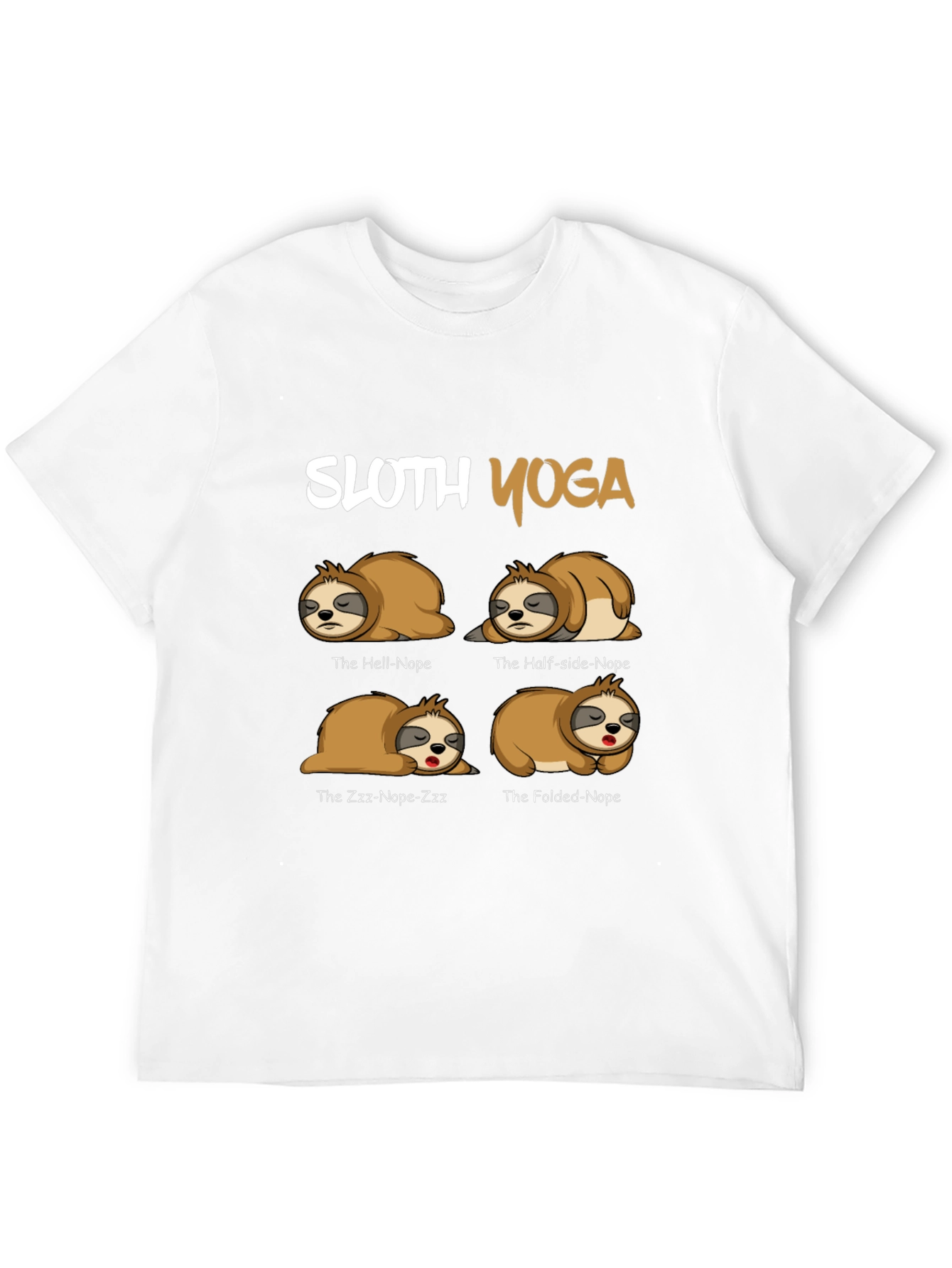 Sloth Yoga T-Shirt - Funny Novelty Tee