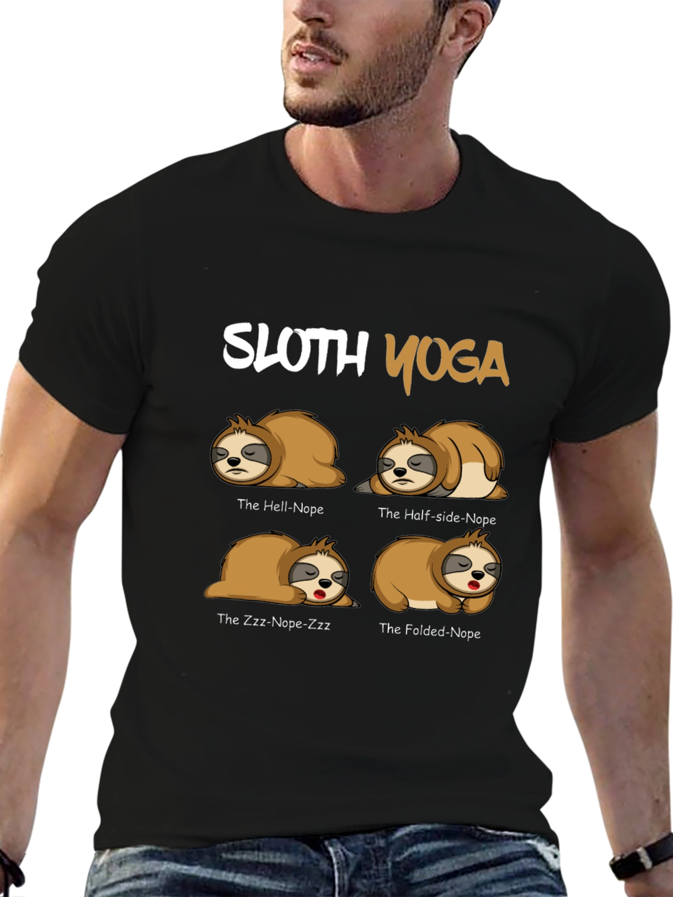 Sloth Yoga T-Shirt - Funny Novelty Tee