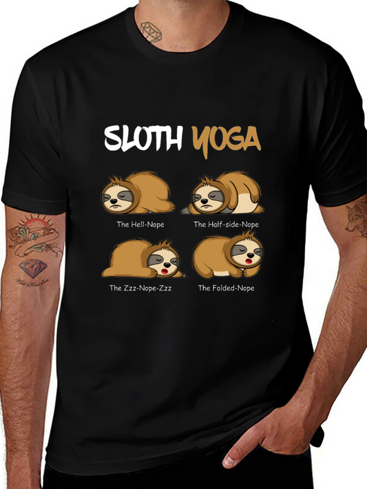 Sloth Yoga T-Shirt - Funny Novelty Tee