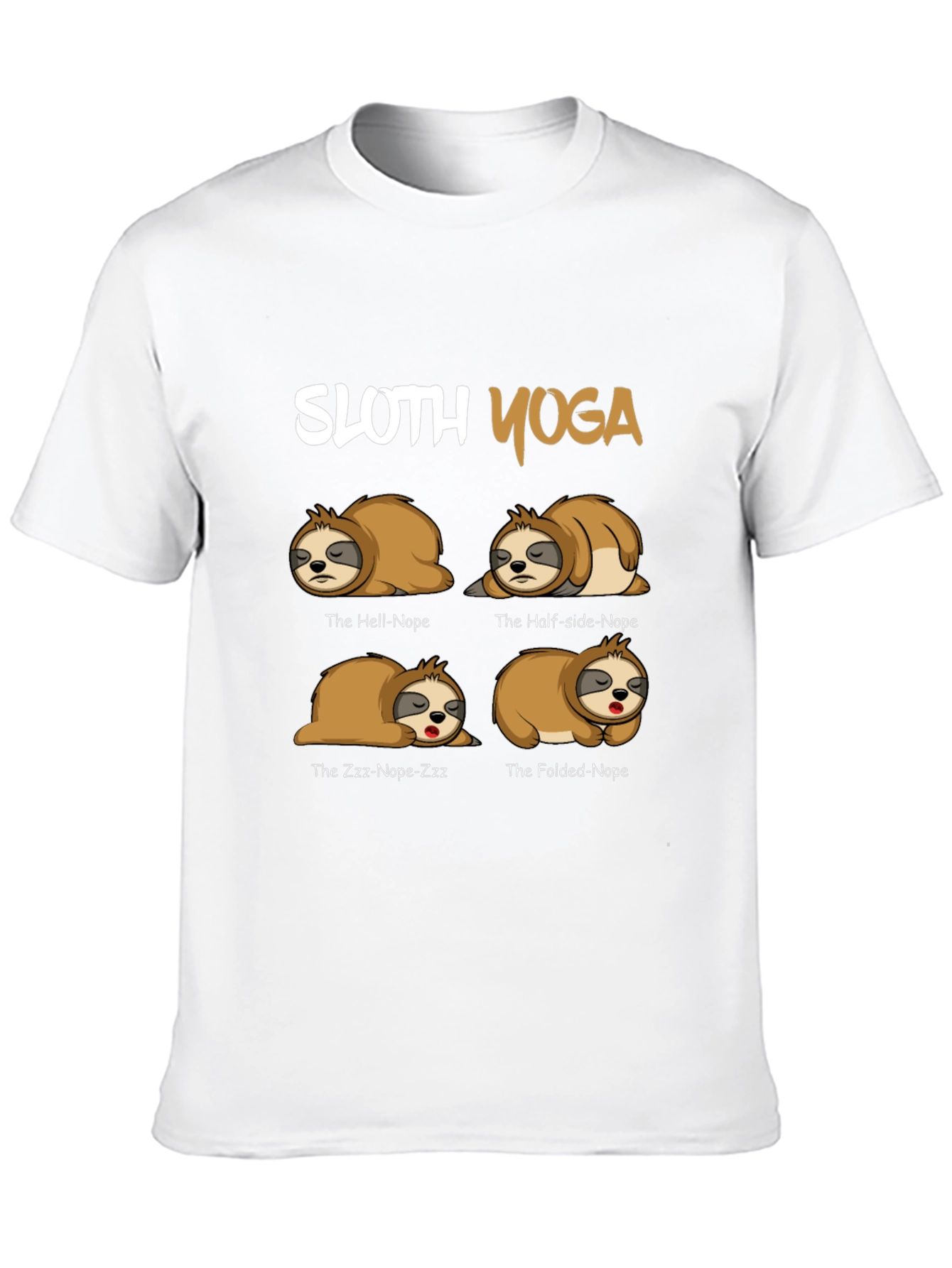 Sloth Yoga T-Shirt - Funny Novelty Tee