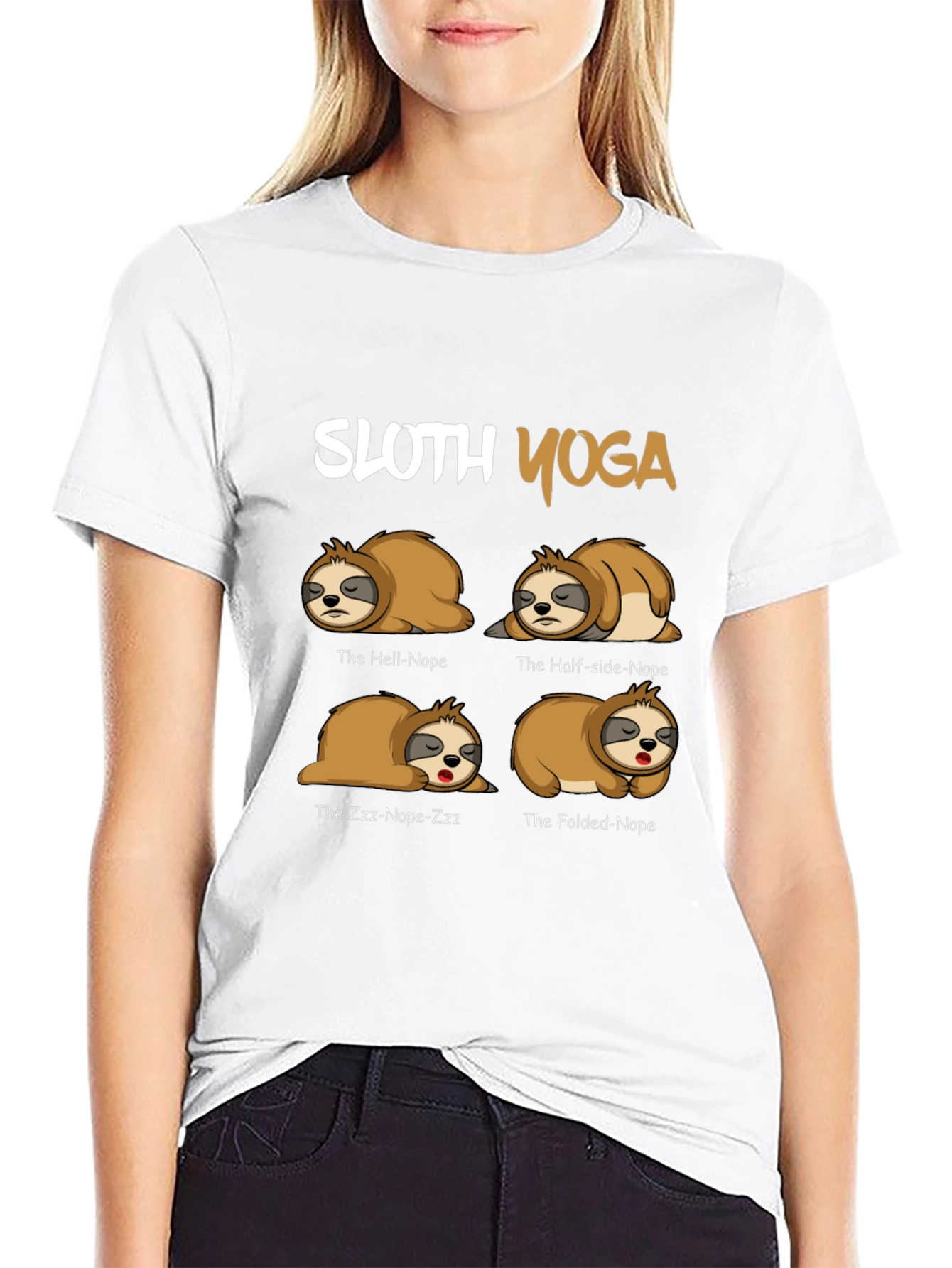 Sloth Yoga T-Shirt - Funny Novelty Tee