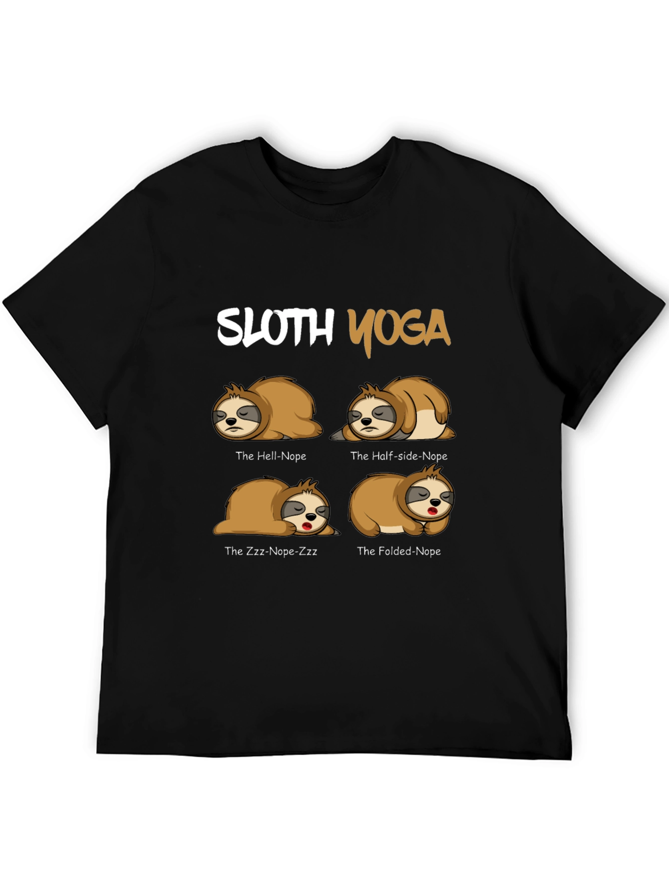 Sloth Yoga T-Shirt - Funny Novelty Tee