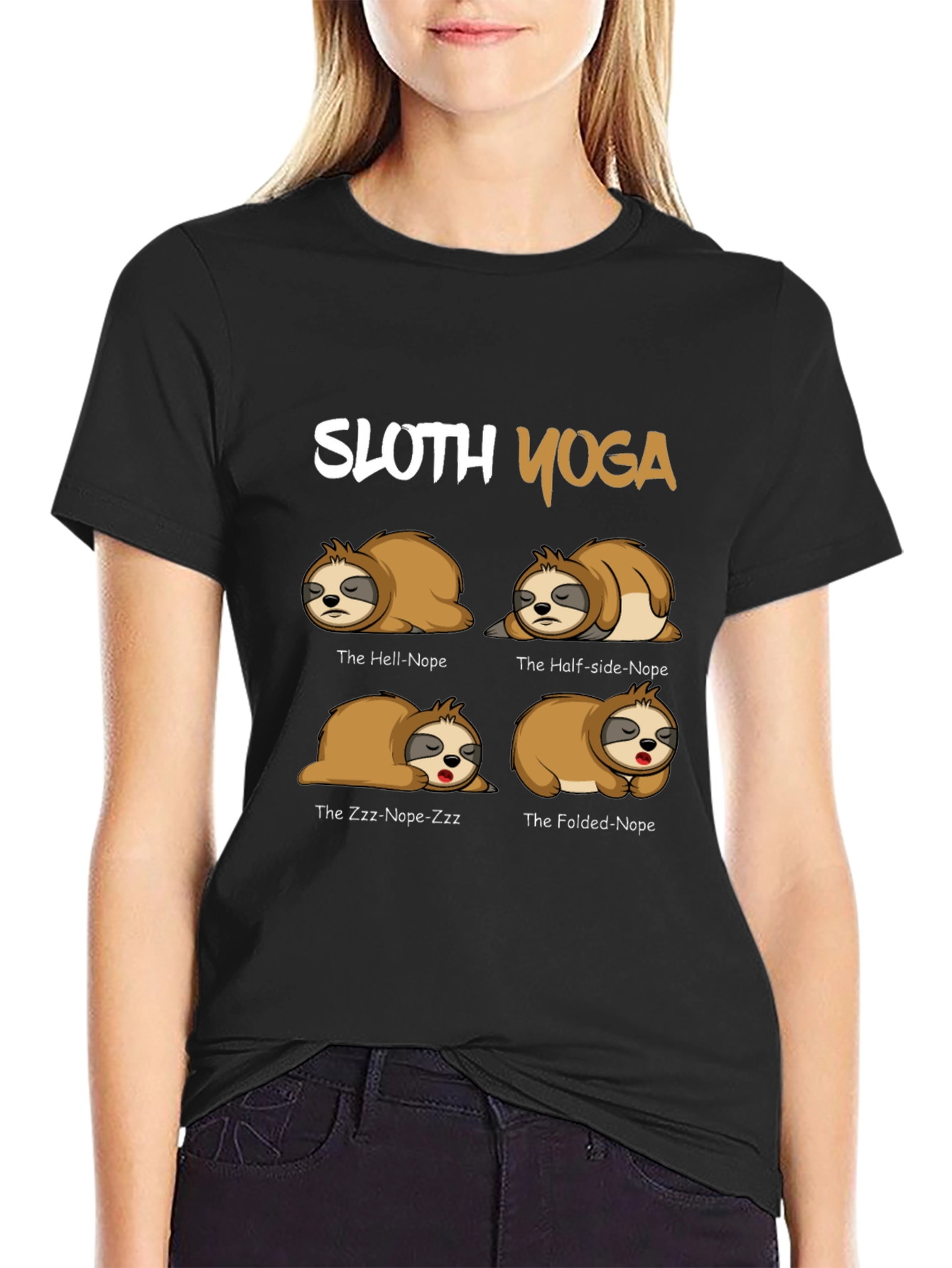 Sloth Yoga T-Shirt - Funny Novelty Tee