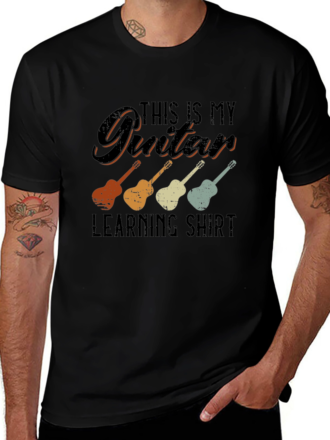 Guitar Learning T-Shirt - Musician Tee