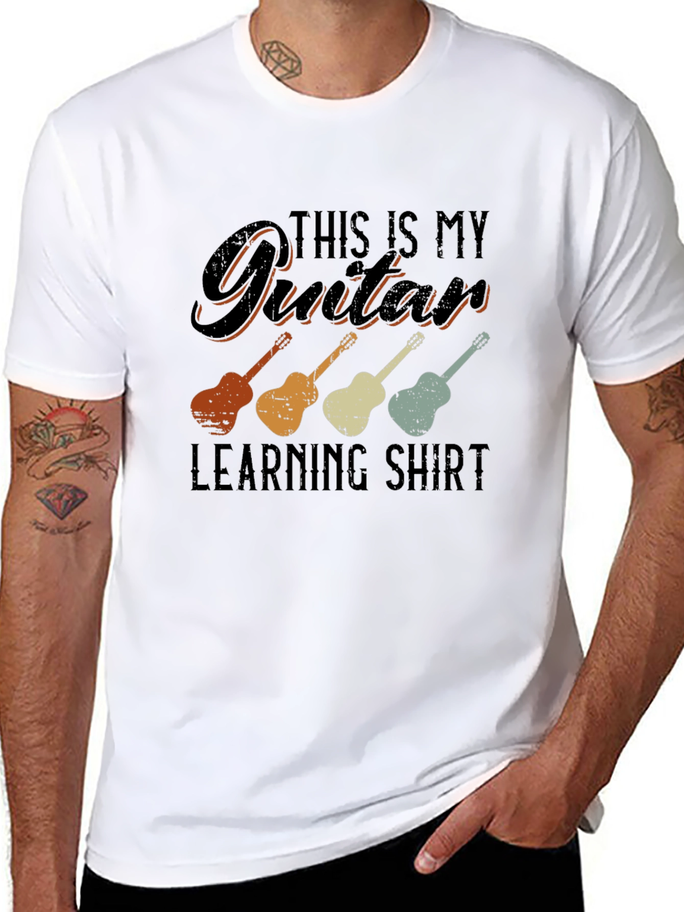 Guitar Learning T-Shirt - Musician Tee