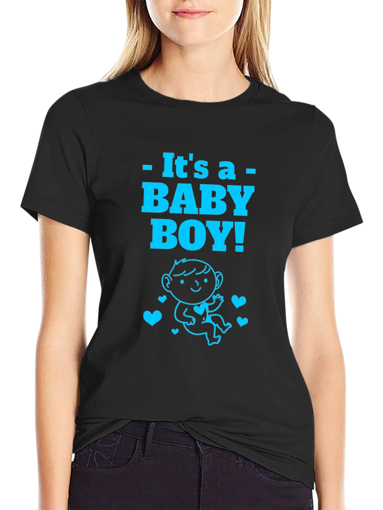 Its A Baby Boy T-Shirt Announcement New Parent Tee