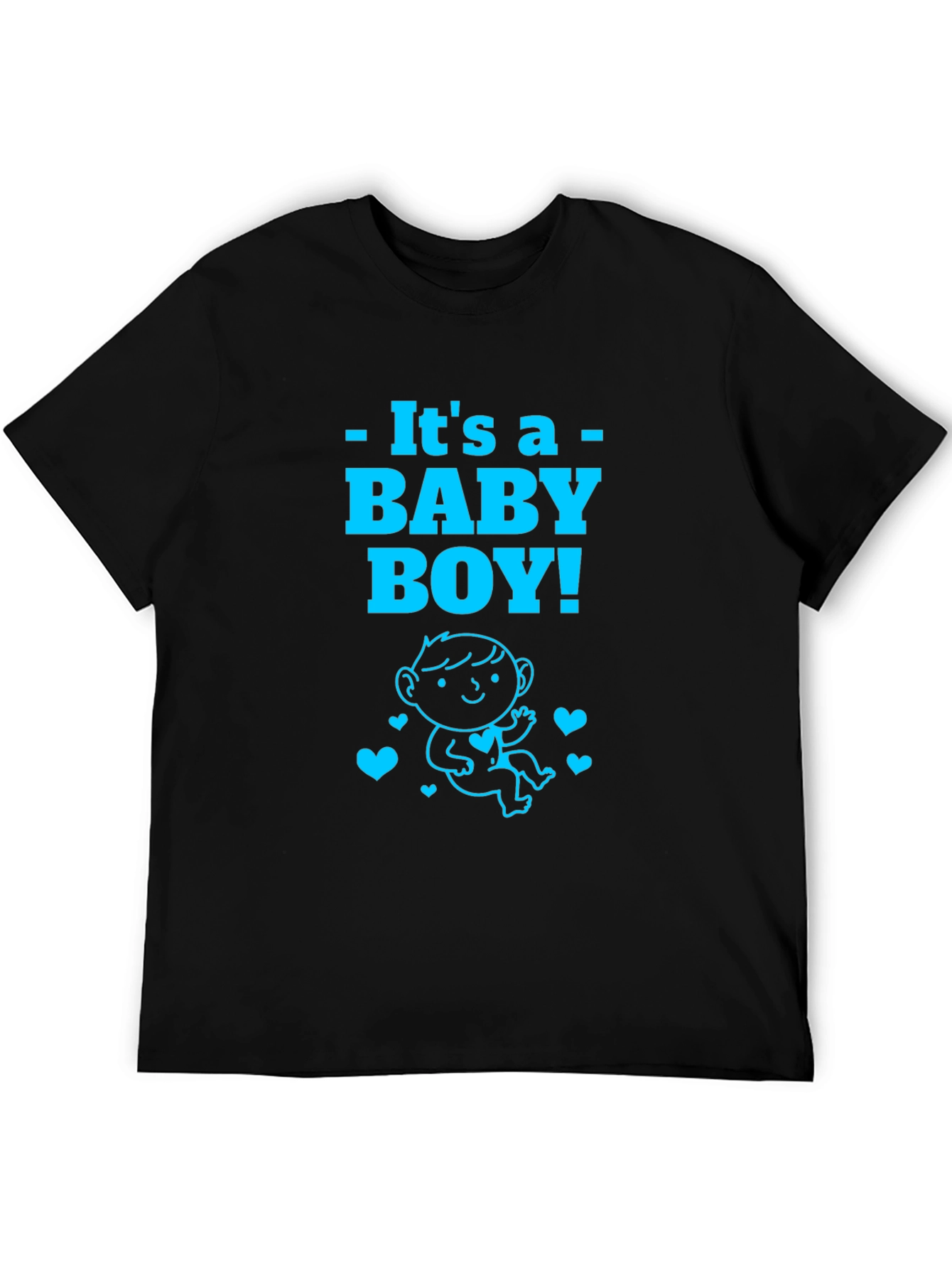Its A Baby Boy T-Shirt Announcement New Parent Tee