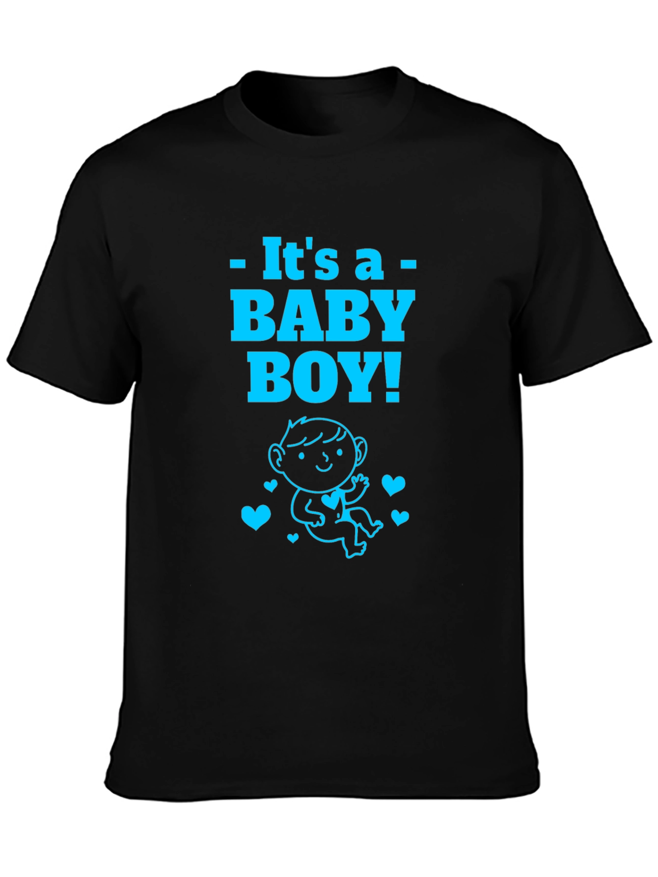 Its A Baby Boy T-Shirt Announcement New Parent Tee
